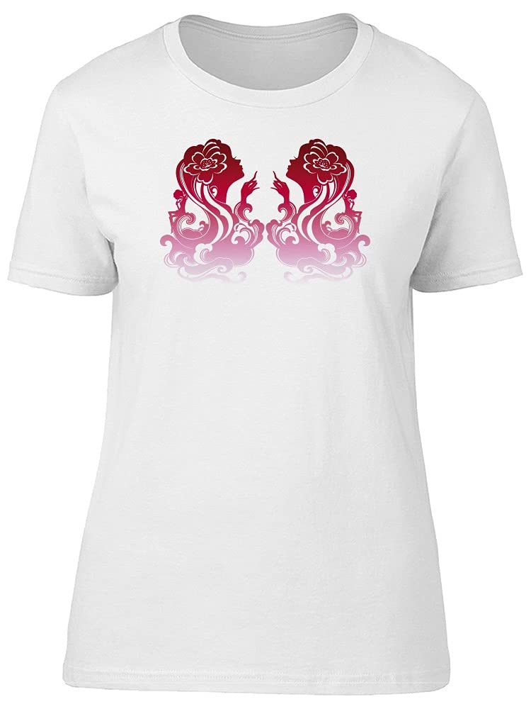 Abstract Silhouette Red Woman T-Shirt for Women | Trendy Graphic Tee for Casual Wear, Street Style & Everyday Outfits