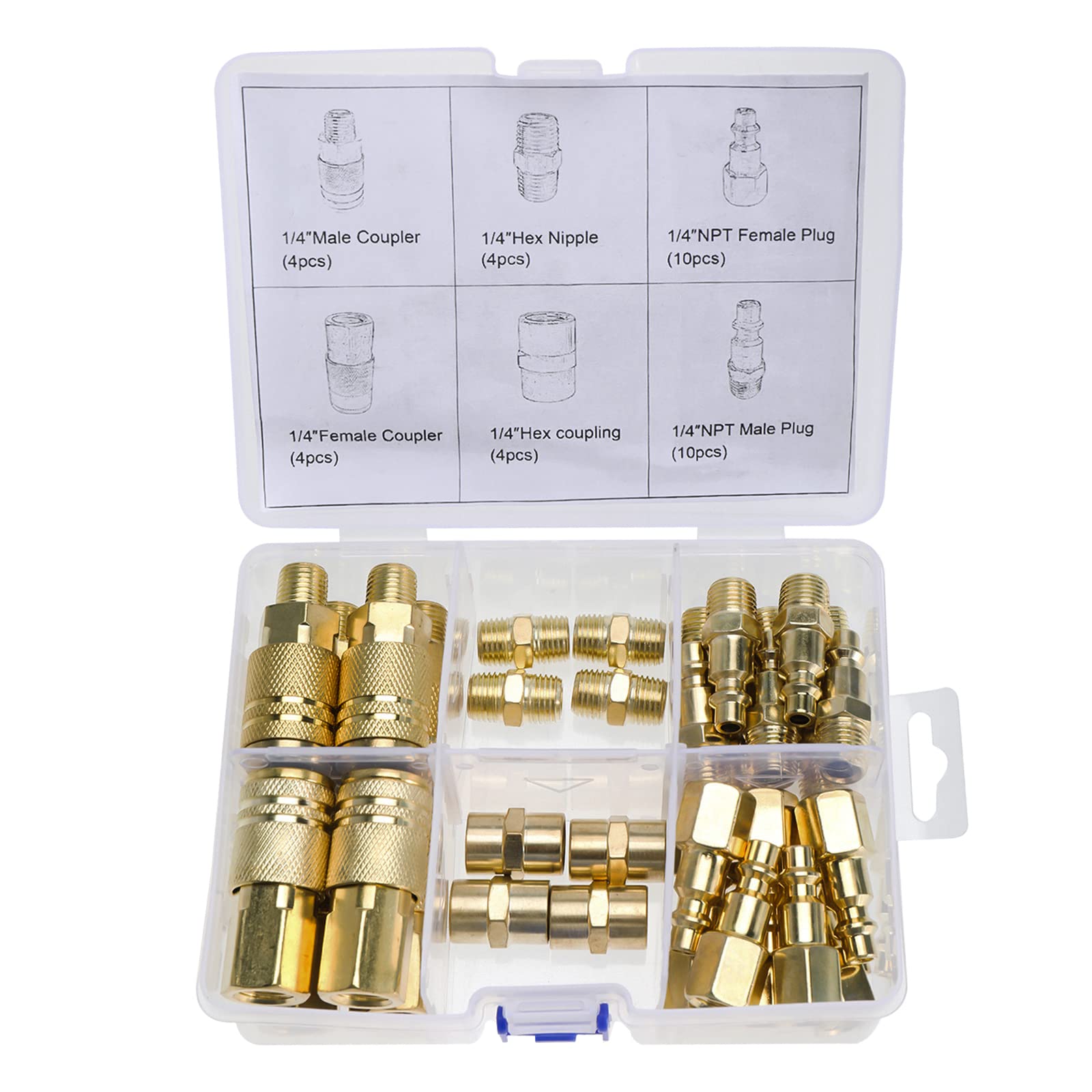36pcs 1/4