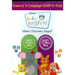 Baby Einstein: Numbers & Language Learning DVD Set (4-Disc) - Baby Noah, Baby Wordsworth, Numbers Nursery & Baby's Favorite Places | Early Childhood Education for Toddlers & Infants