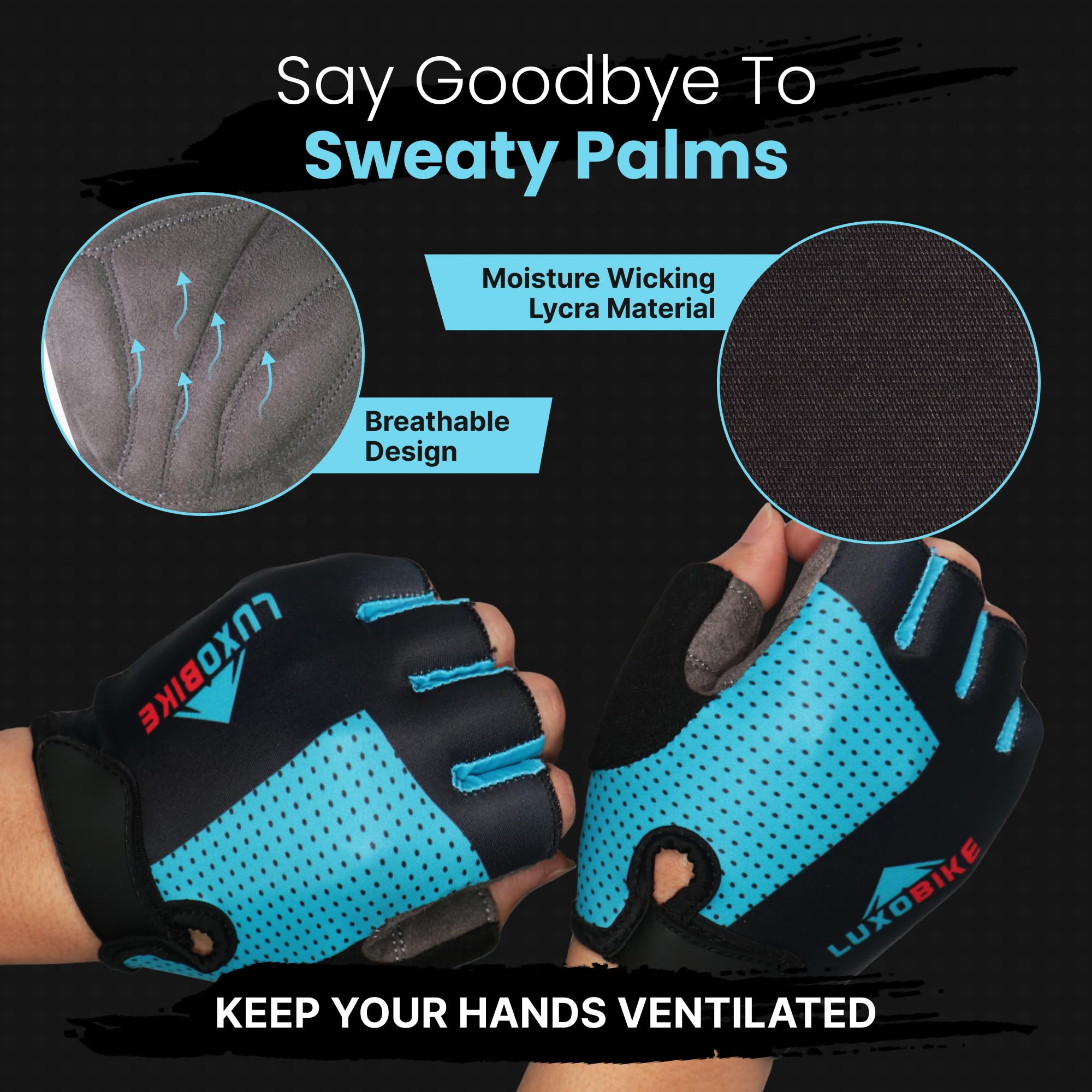 Cycling Gloves for Men & Women - Anti-Slip, Breathable for Mountain Biking & Sports