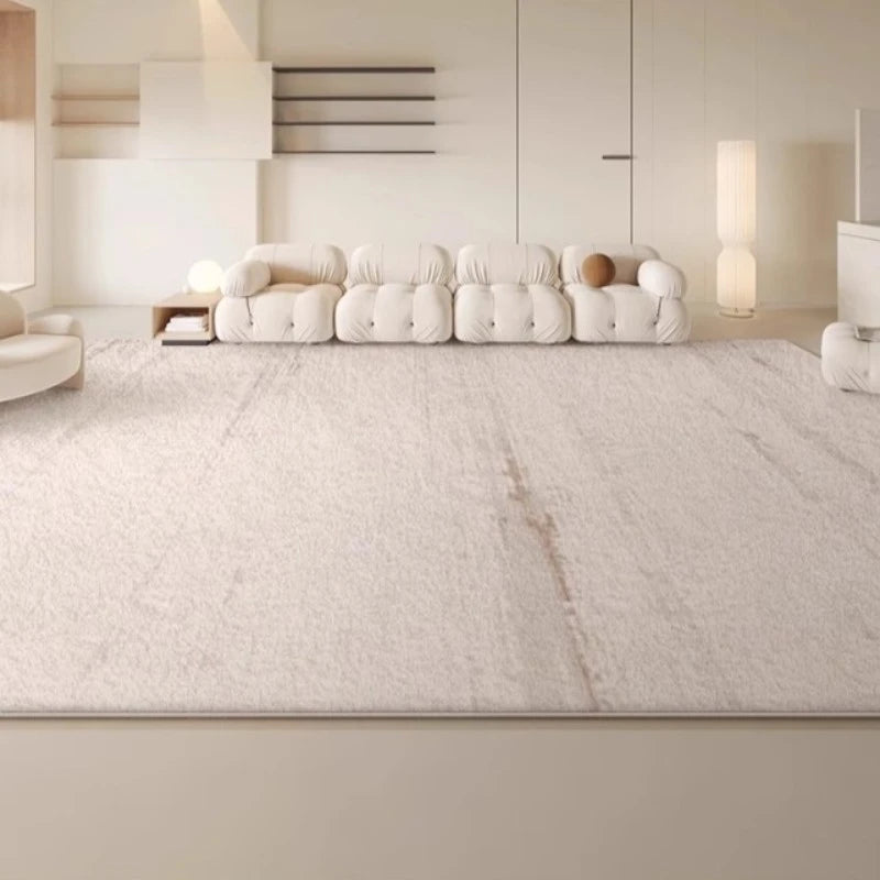 Zora Faux Wool Waterproof Spillproof Area Rug for Living Room - Soft Non-Slip Floor Mat Perfect for Home, Office & High Traffic Areas