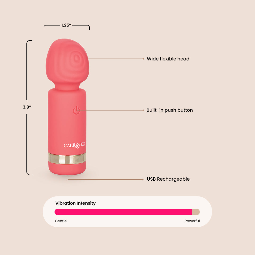 Slay™ Mini Wand Massager - Rechargeable Personal Massager for Muscle Relaxation & Stress Relief - Perfect for Home, Travel & Spa Use