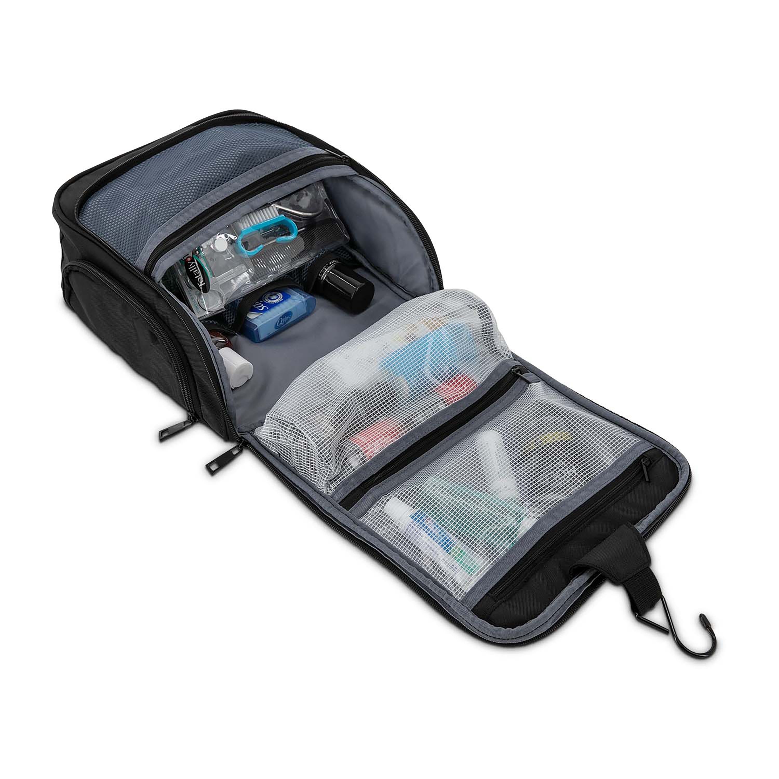 Samsonite Companion Hanging Travel Toiletry Bag – Water-Resistant & Lightweight for Men & Women – Perfect for Airplane, Gym, and Business Trips