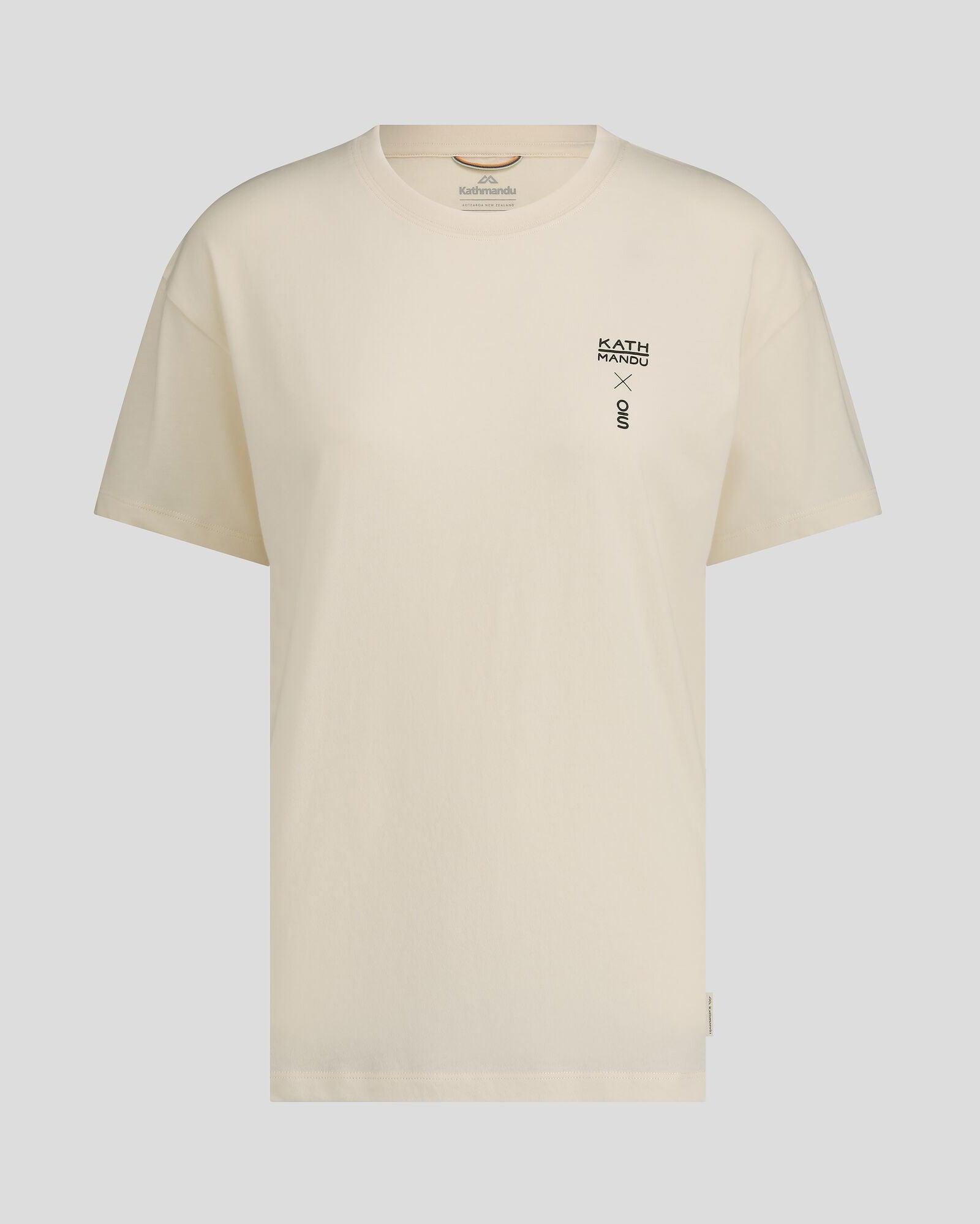 Organic Cotton Women's T-Shirt by O.Smither Lines - Soft Natural Tee for Casual Wear, Yoga & Everyday Comfort