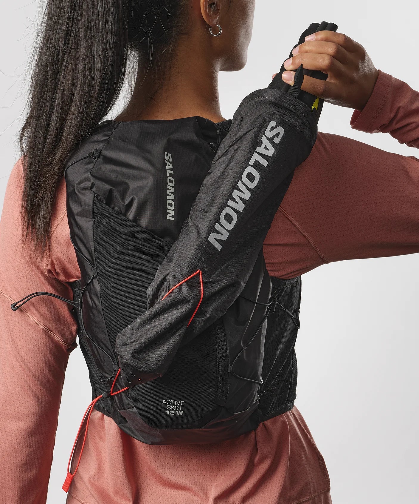 Active Skin 12 Running Hydration Vest with 2 Water Flasks - Lightweight Breathable Women's Running Gear for Trail, Hiking & Marathon Training