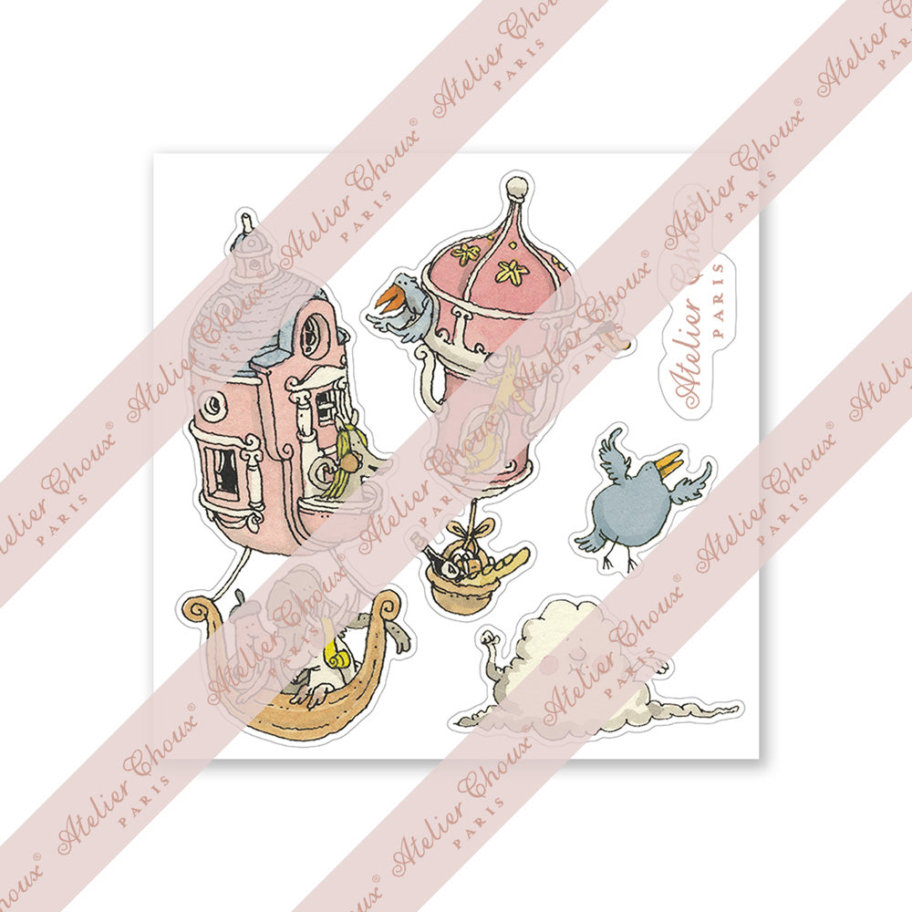 Atelier Choux Replaceable Wall Stickers - Pack of 40 Decorative Nursery Stickers for Baby Room & Kids Bedroom Decor - Perfect for Nursery Walls, Playrooms & Toddler Spaces