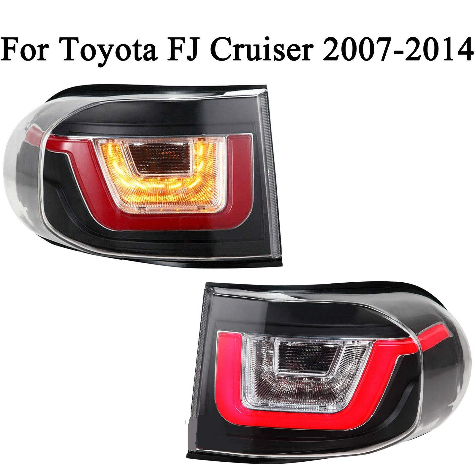 2007-2014 Toyota FJ Cruiser LED Brake Tail Lights - Red Light Strip Replacement for Enhanced Visibility & Style | Perfect for Off-Roading, Night Driving & Custom Car Upgrades