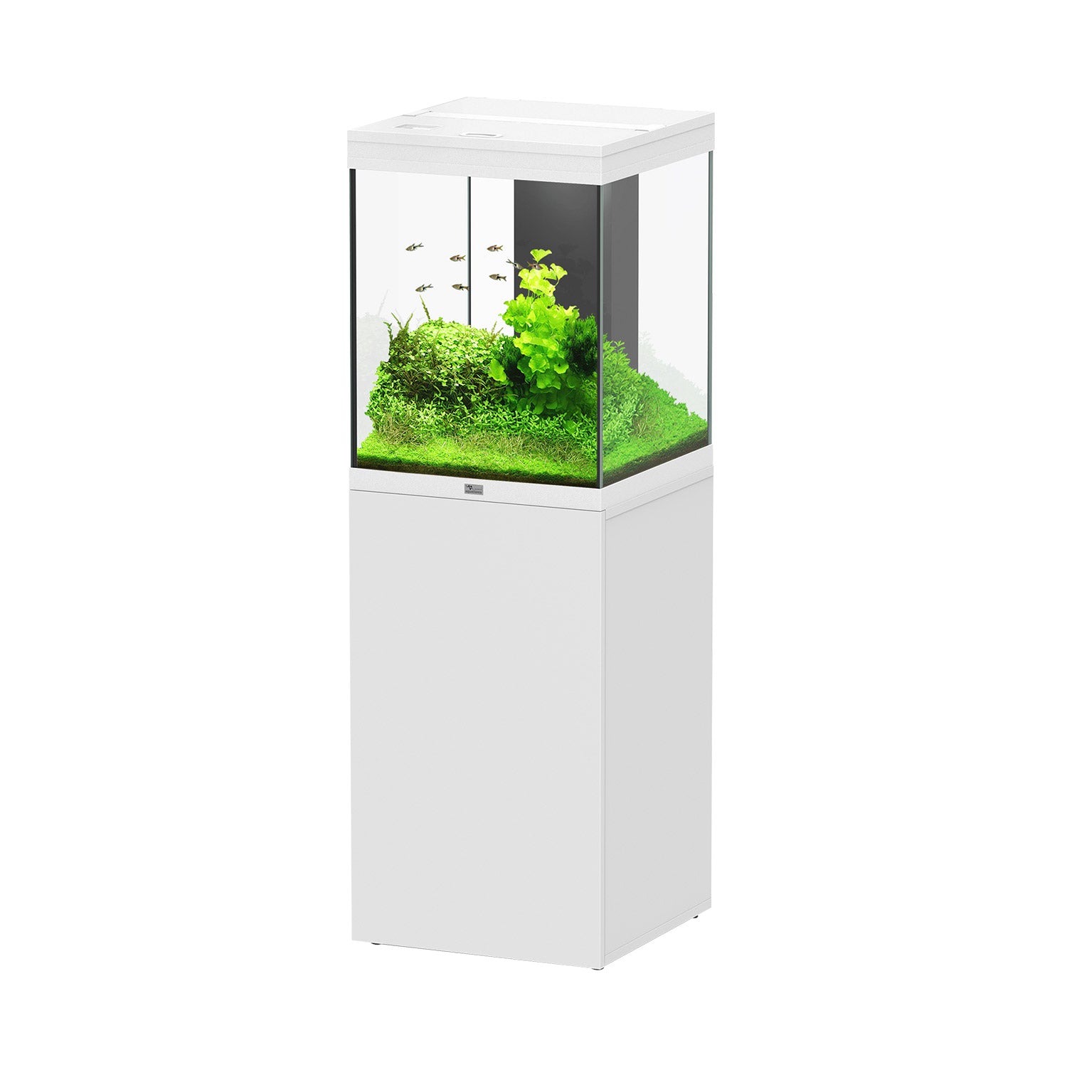 Aquatlantis Tower 163 45 Gallon Aquarium with Stand - White & Black Options | Perfect for Home, Office & Fish Tank Enthusiasts