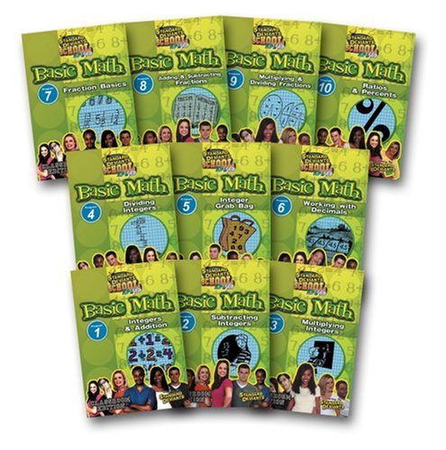 Standard Deviants School: Basic Math Super Pack - Learn Math Fundamentals for Kids & Students | Perfect for Homeschooling & Classroom Learning