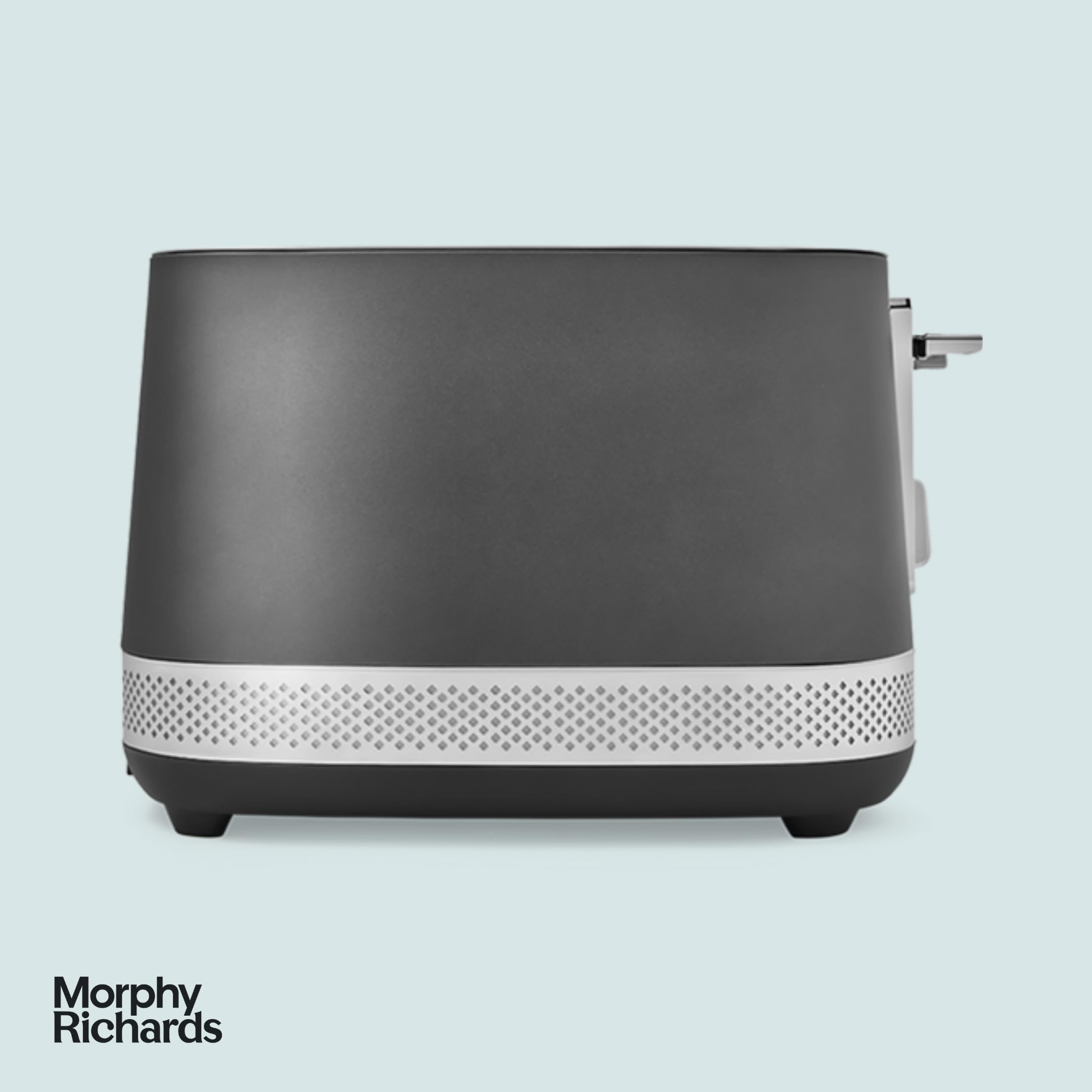 Morphy Richards 4 Slice Toaster with 7 Browning Settings, Extra-Wide Slots & Auto Pop-Up - Perfect for Bagels, Waffles & Artisan Bread - Removable Crumb Tray & Cord Storage - 1500W Titanium (Model 248022) - Ideal for Kitchens, Breakfast Nooks & Small Spaces