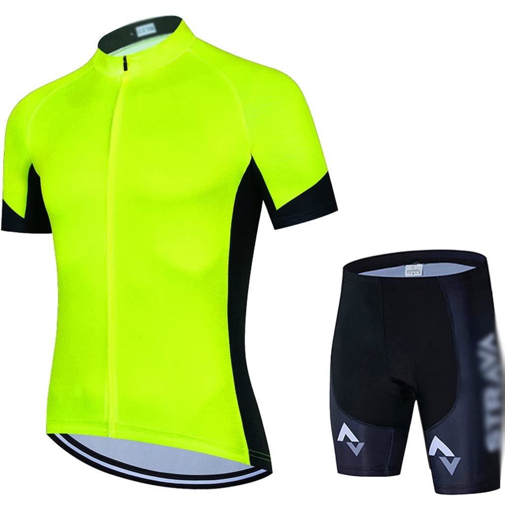 Breathable Summer Cycling Jersey Set for Men - MTB Bike Clothing & Bicycle Suit (Color A, Size M) - Perfect for Mountain Biking & Road Cycling