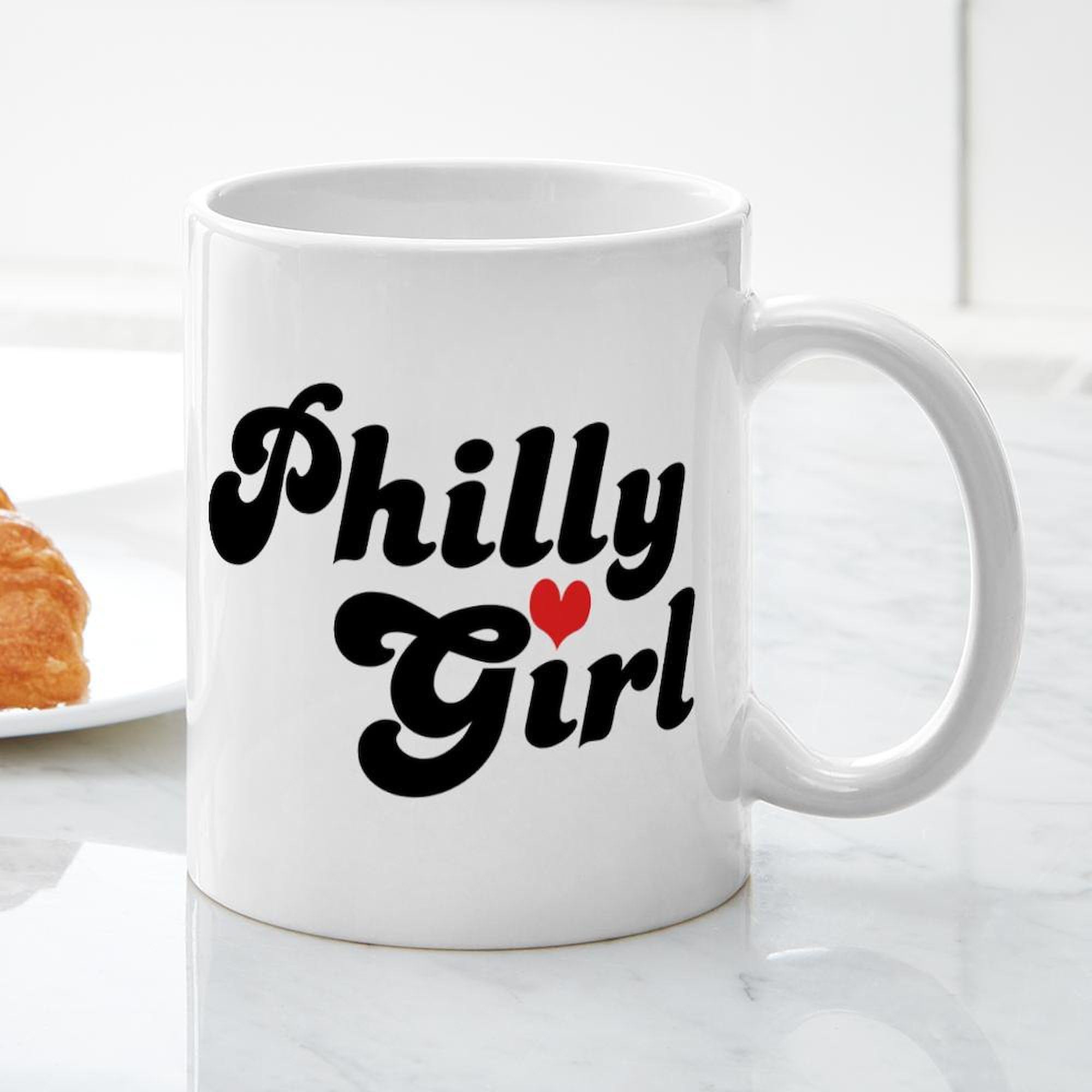 Philly Girl Ceramic Coffee Mug 11 oz (325 ml) - Perfect for Tea, Hot Chocolate & Office Use - Durable Gift for Philadelphia Fans