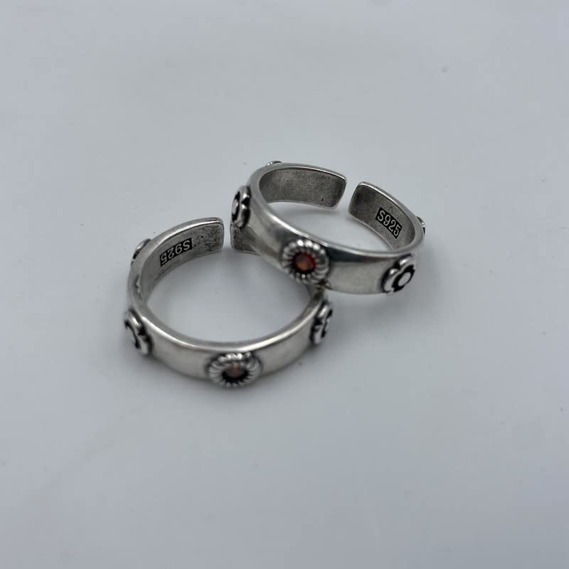 Ealipoi Howl's Moving Castle Sophie Cosplay Rings - Anime Jewelry, Red & Blue Alloy Adjustable Rings for Women & Men - Perfect for Halloween, Cosplay, and Anime Conventions