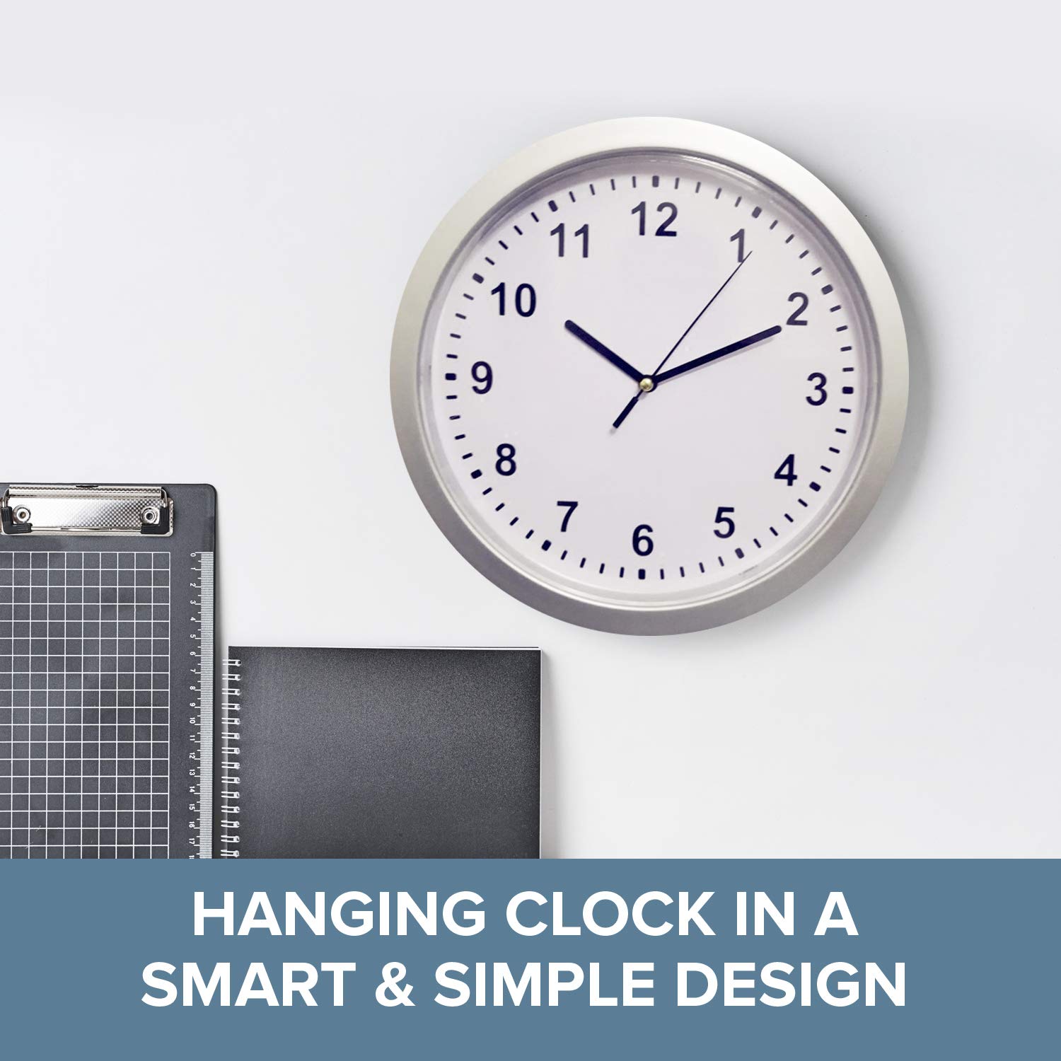 10 Inch Hidden Safe Wall Clock - Discreet Diversion Safe with Secret Storage Compartment | Wall Mounted Concealment Furniture for Valuables | Perfect for Home Security, Cash Stashing & Emergency Hideaway