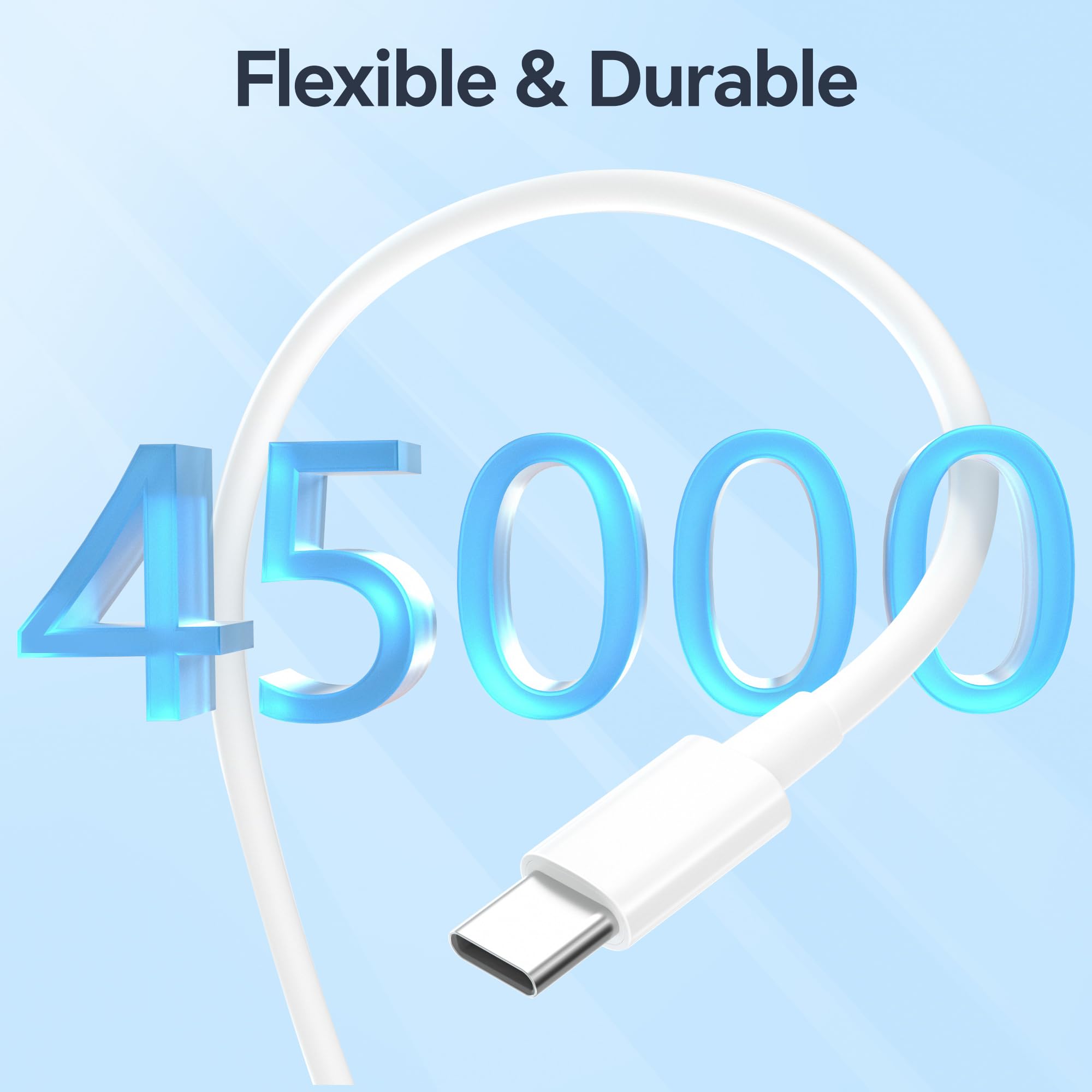 2-Pack 60W USB C to USB C Fast Charging Cable - 6ft Super Fast Charger Cord Compatible with iPhone 15 Pro Max, iPad Pro, Samsung Galaxy & Android Devices | Perfect for Home, Office & Travel Charging