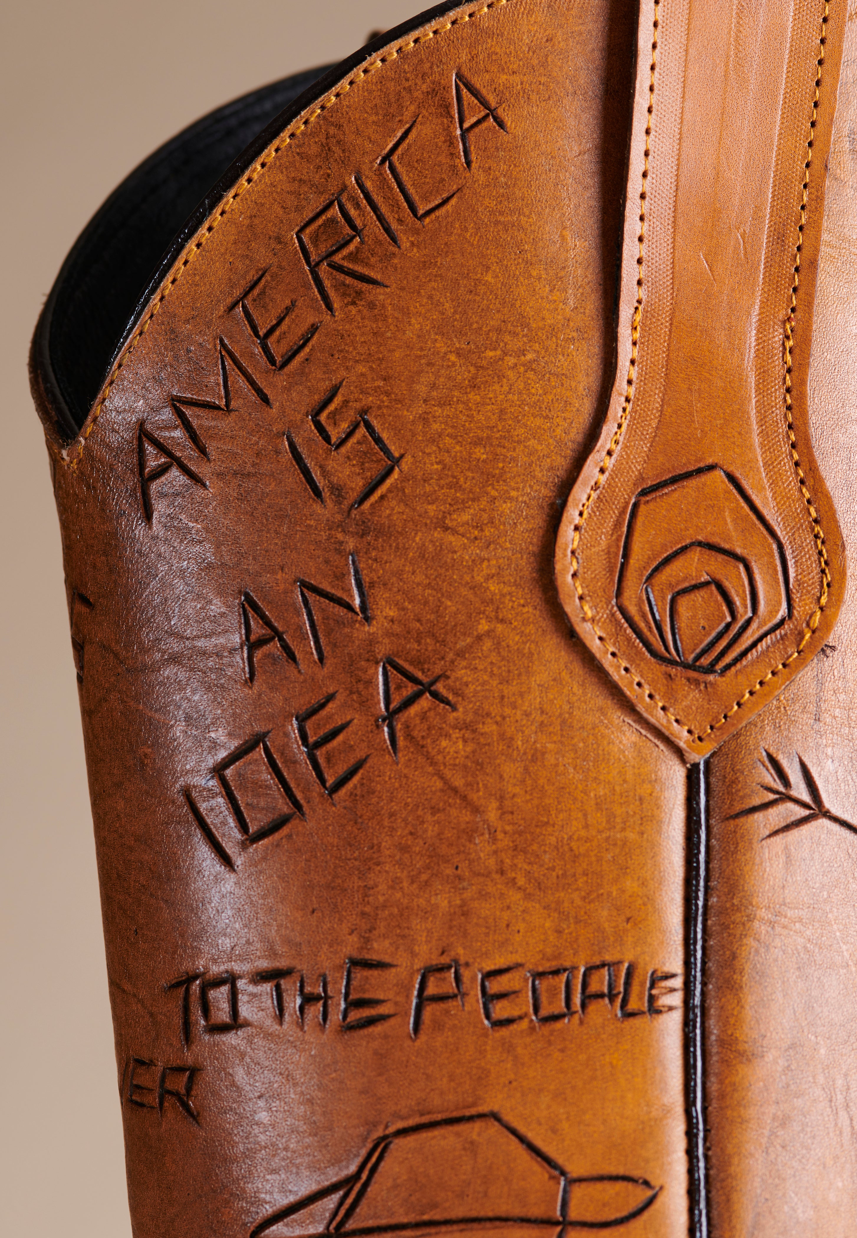 Tree of Life Doodle Cowboy Boots for Women - Western Style Leather Ankle Boots with Hand-Painted Design - Perfect for Country Music Festivals, Rodeo Events & Western Fashion Outfits
