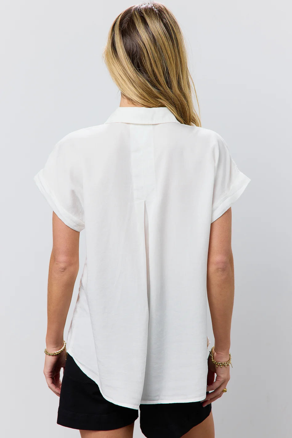 Avery Button Up Shirt in Off White | Women's Casual Blouse | Perfect for Office, Date Night & Everyday Wear | FINAL SALE