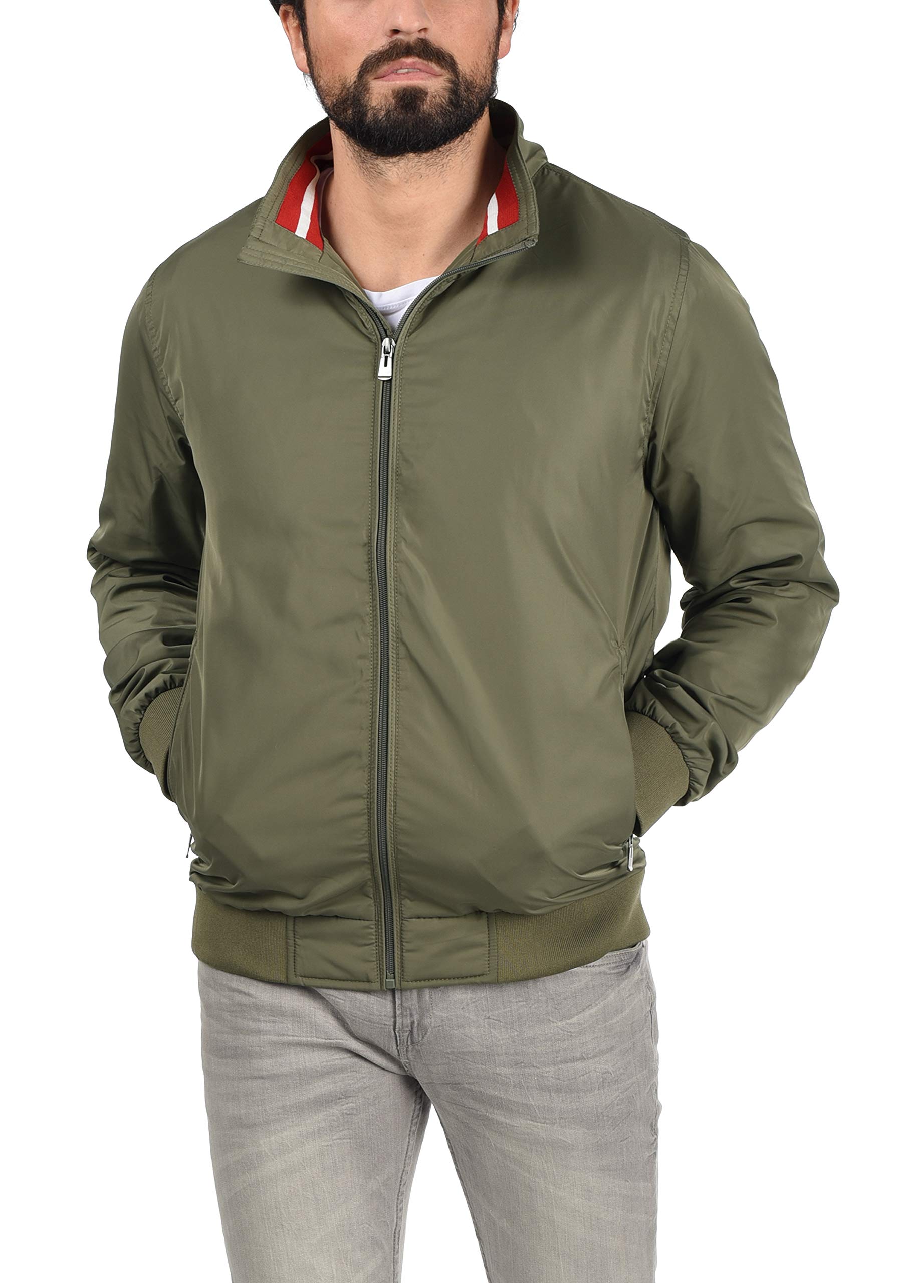 Blend BHZyklo Men's Softshell Jacket - Lightweight Water-Resistant Functional Jacket with Stand-Up Collar for Outdoor Hiking, Cycling & Casual Wear
