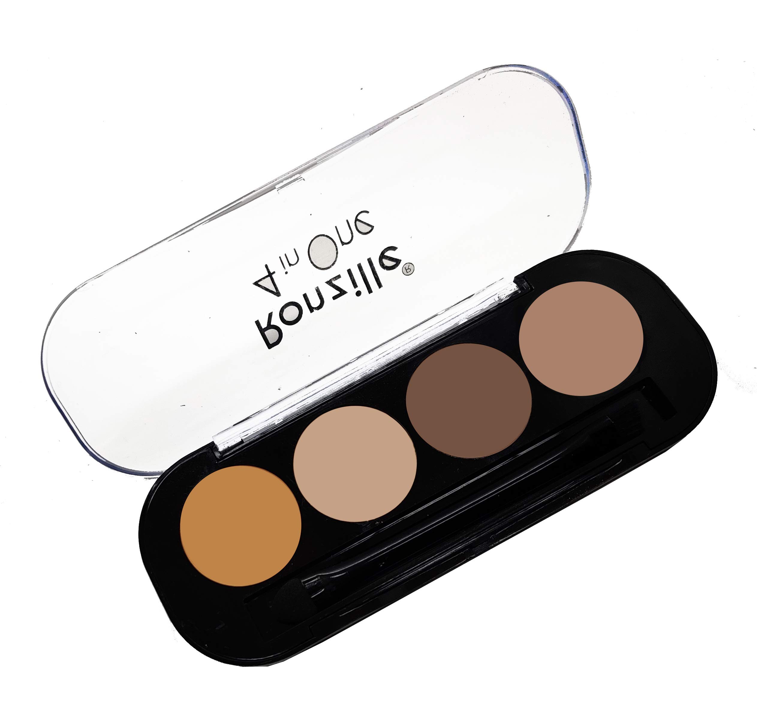 Ronzille 4-in-1 Cream Concealer Palette - Shade A & B (2 Pack) - Full Coverage, Contour & Highlight Makeup Kit for Flawless Face - Perfect for Professional Makeup Artists & Daily Beauty Routine