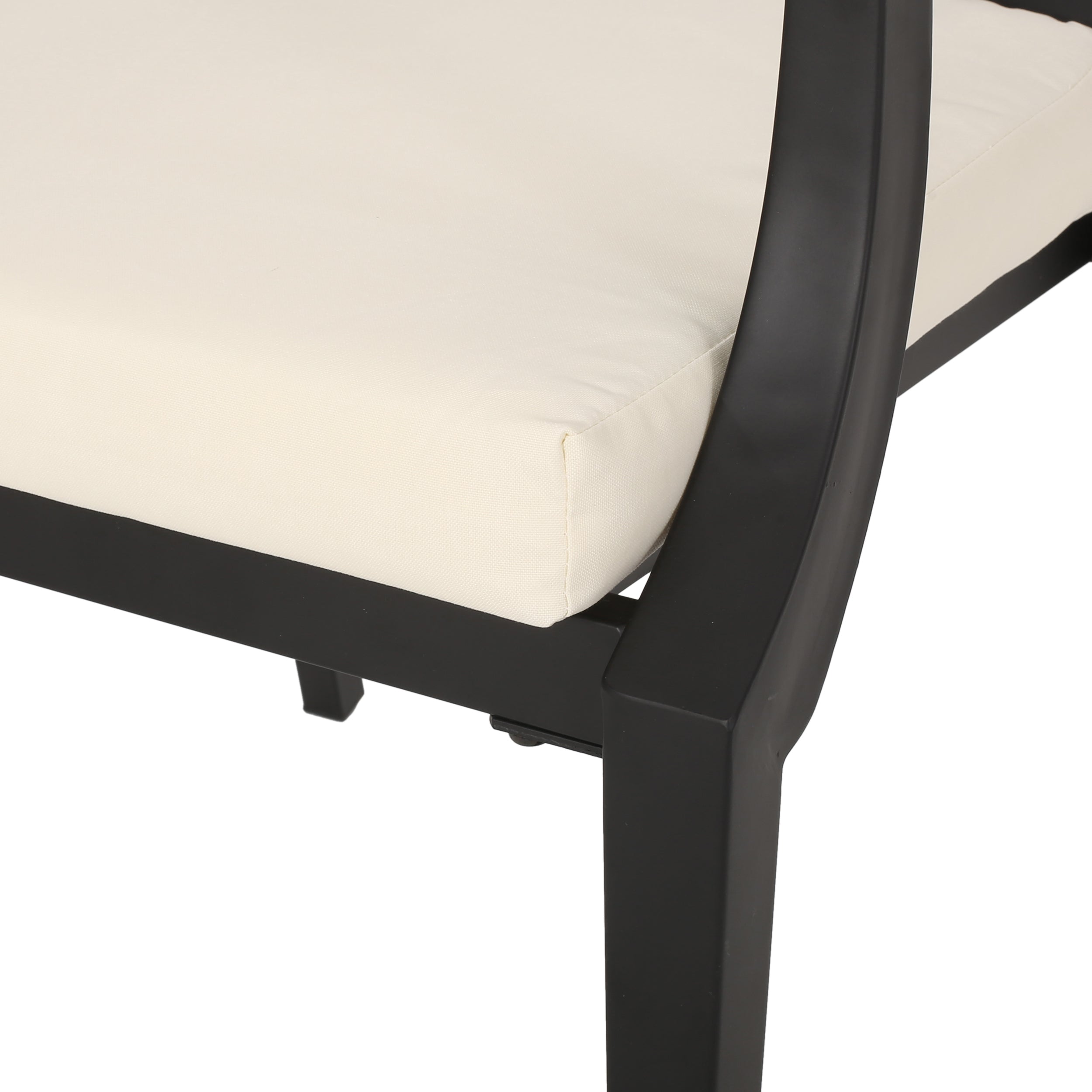 DELMAR Modern Dining Chair - Sturdy Wooden Kitchen Chair with Upholstered Seat - Comfortable & Stylish for Dining Room, Kitchen, or Breakfast Nook