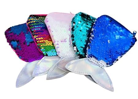 **Tera13 Mermaid Small Sling Bags for Kids - Stylish Mini Crossbody Bags with Sequins, Perfect for Birthday Gifts & Party Favors (3-Piece Set) - Great for School, Travel & Everyday Use**