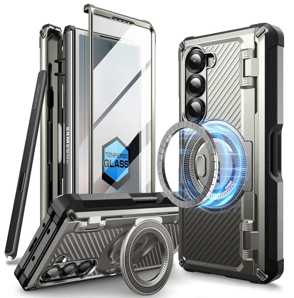 SUPCASE UB Pro Magnetic Rugged Shockproof Case for Samsung Galaxy Z Fold 6 - Heavy Duty Protection for Work, Outdoor & Travel
