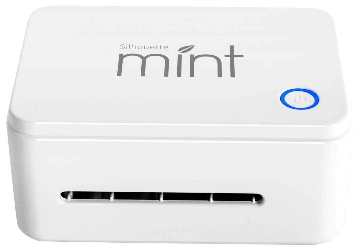 Silhouette Mint Custom Stamp Maker - Personalize Stamps for DIY Crafts, Scrapbooking & Card Making | 4x4 White Stamp Printer for Home & Office Use