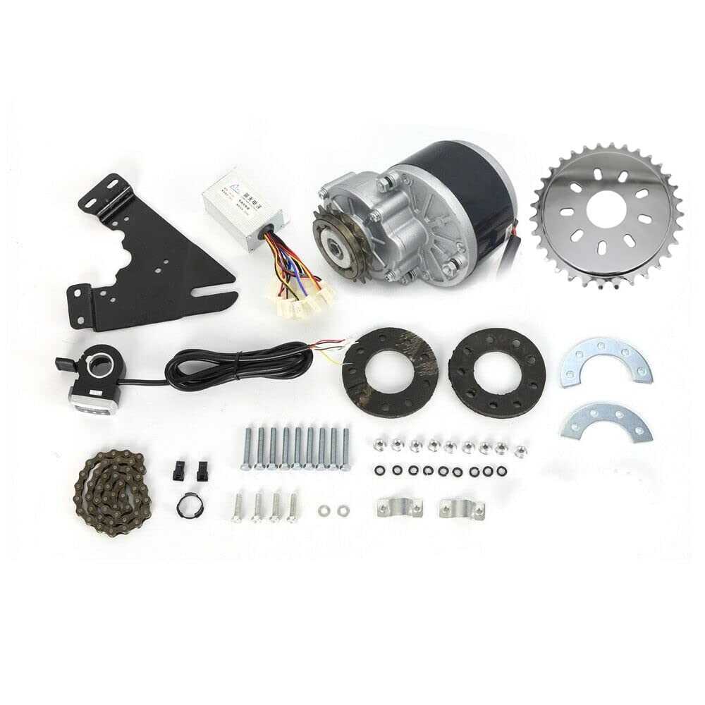 LYNICESHOP 36V 350W Electric Bike Conversion Kit - DIY E-Bike Motor Kit for Mountain/Common Bicycles | Perfect for Commuting, Off-Road Adventures & Eco-Friendly Transportation