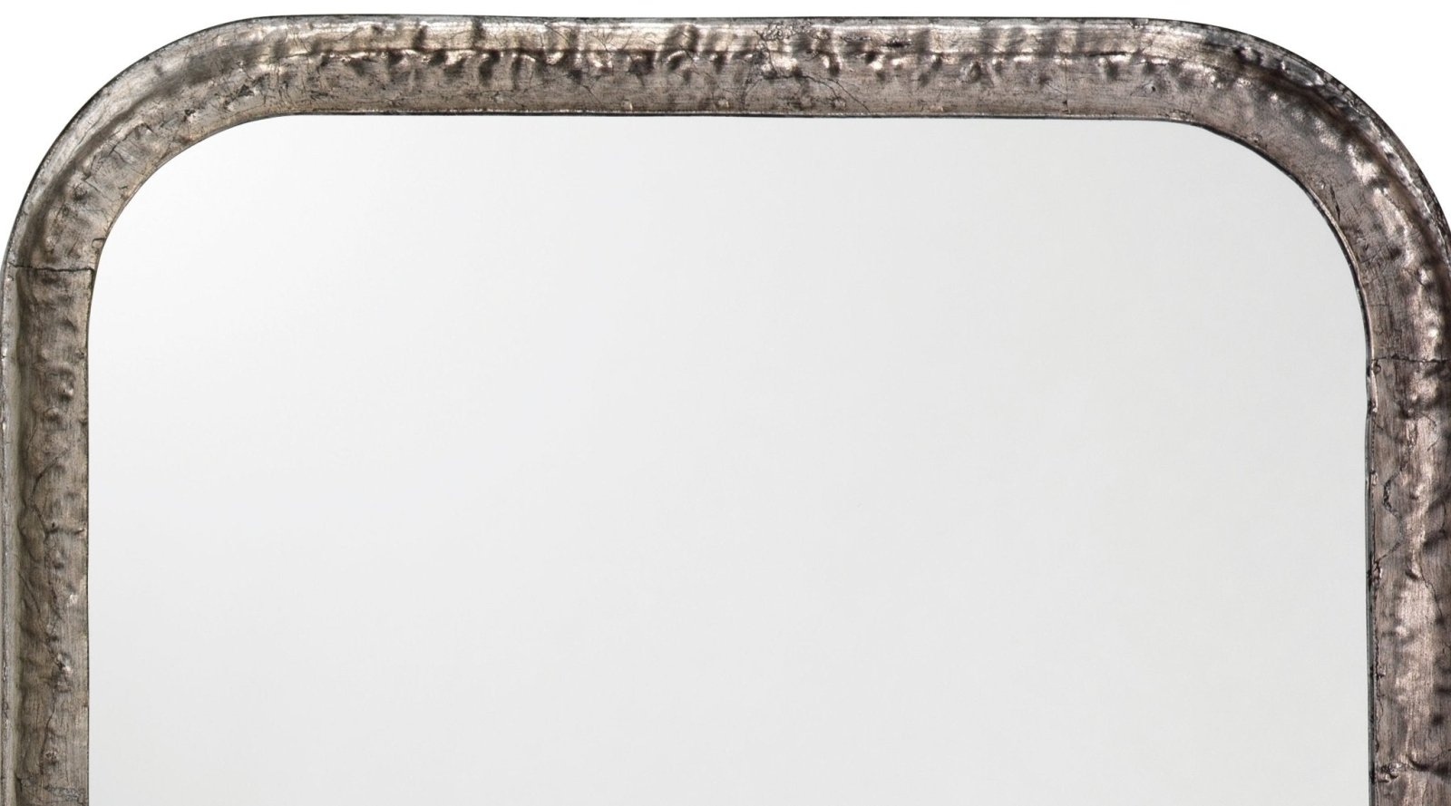 Capital Rectangle Mirror with Silver Leaf Finish - Elegant Home Decor for Living Room, Bedroom & Entryway