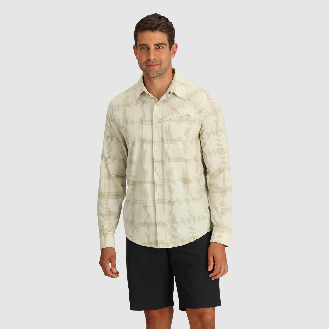 Astroman Men's Long Sleeve Sun Protection Shirt - UPF 50+ UV Blocking Fishing Hiking Outdoor Shirt for Summer Activities