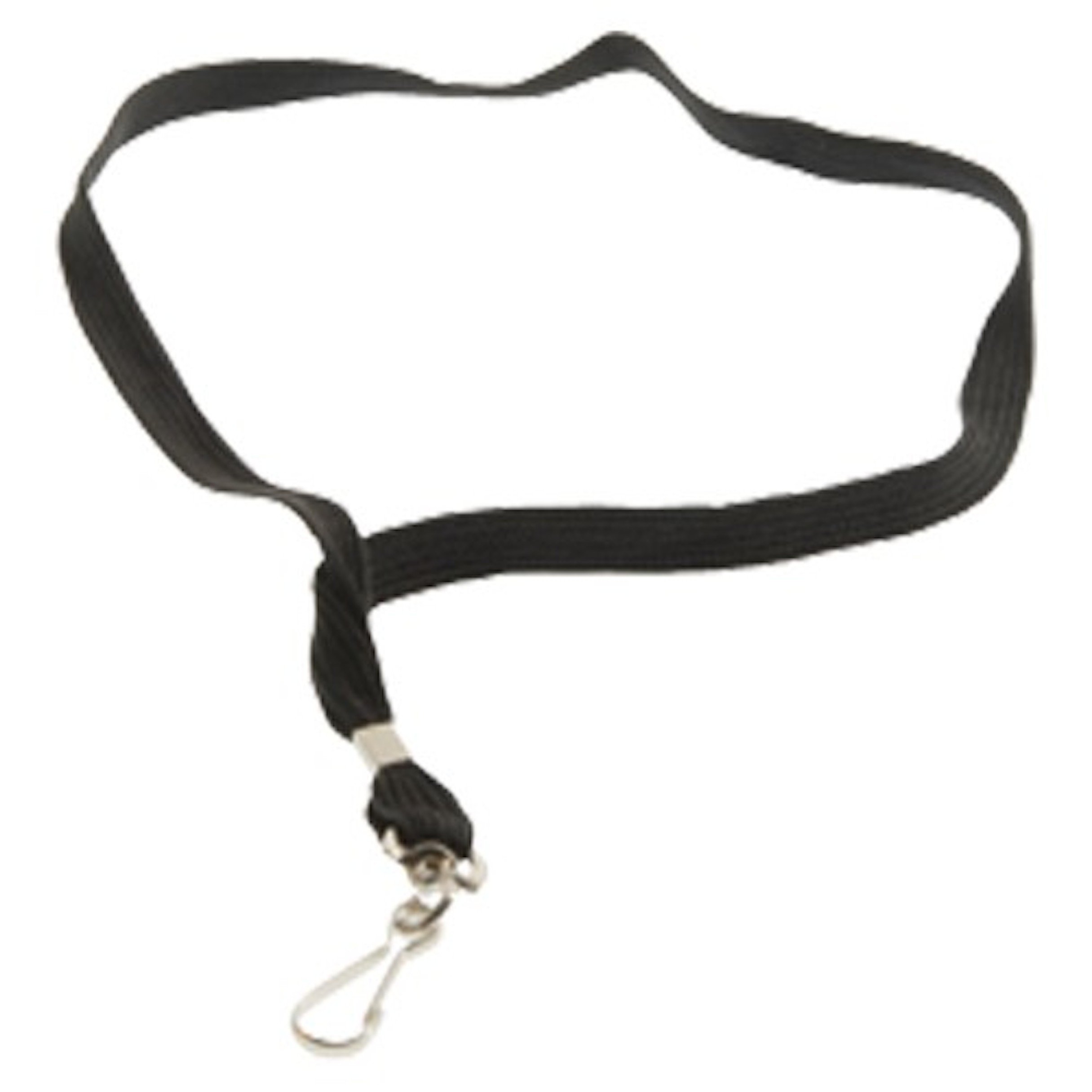 Black Lanyards with Metal Clips - 12 Pack 19