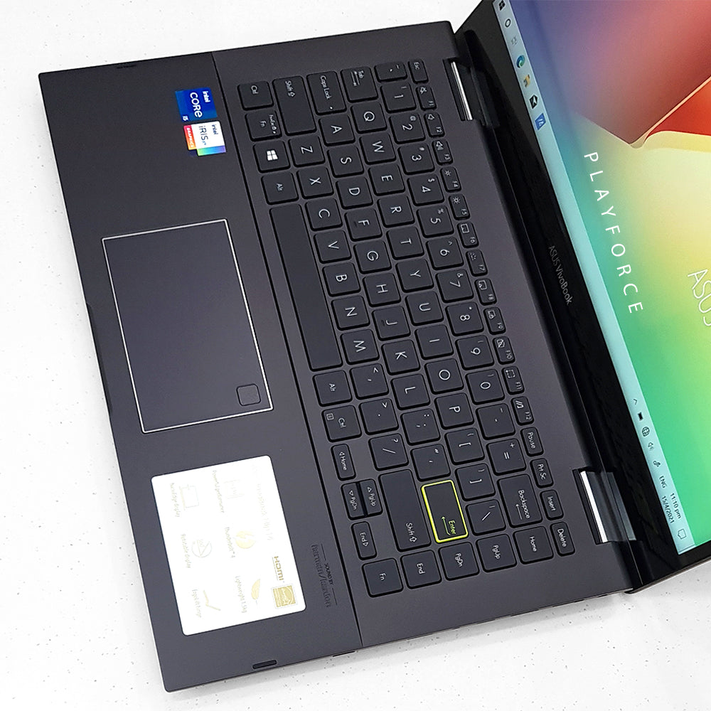 ASUS VivoBook Flip 14 TP470EA Laptop - Intel Core i5-1135G7, Iris Xe Graphics, 512GB SSD, 14