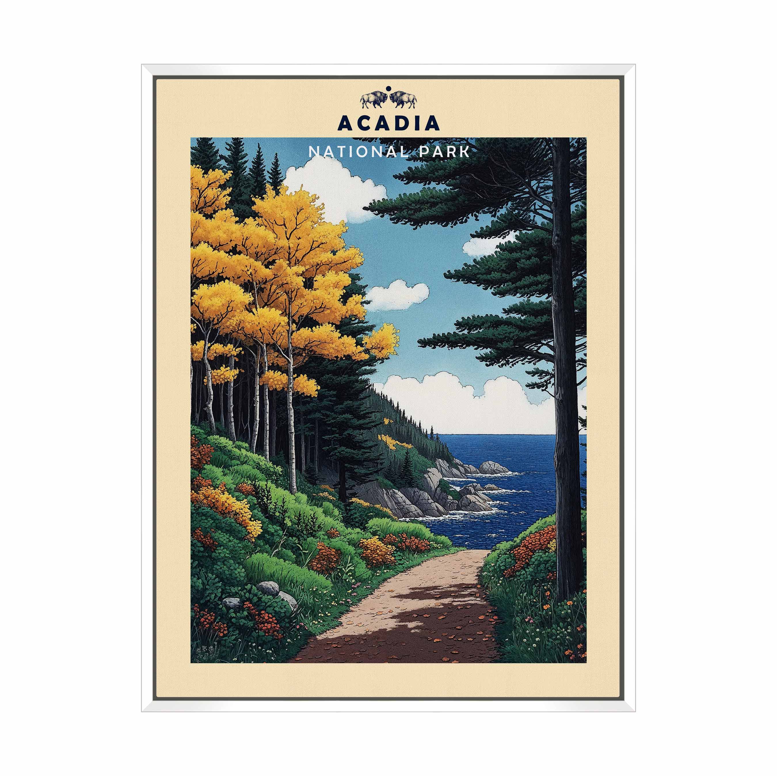 Acadia Gallery Wrapped Canvas - Premium Wall Art for Home & Office Decor - Perfect for Living Room, Bedroom & Office Spaces