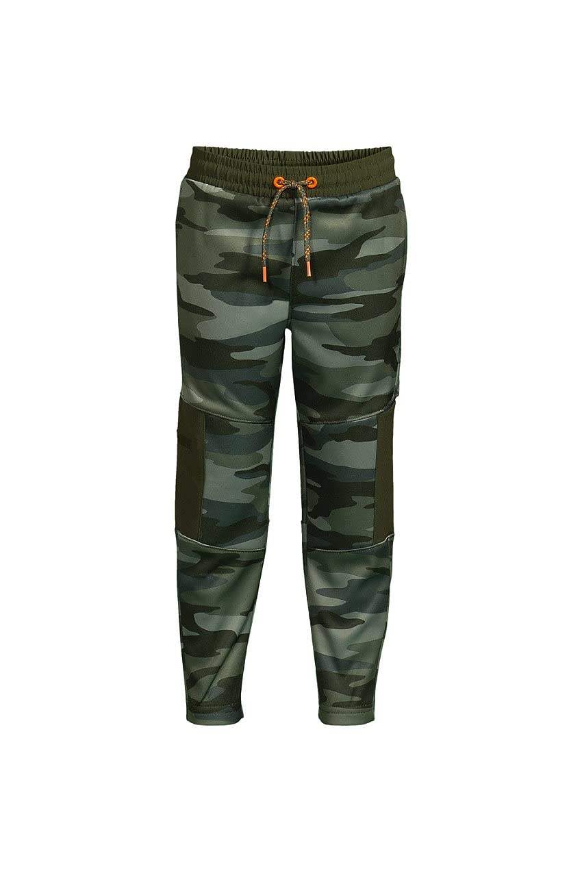 Lands' End Boys' Active Tech Fleece Pants with Iron Knee - Warm, Durable & Comfortable for Outdoor Play, Sports & Winter Activities