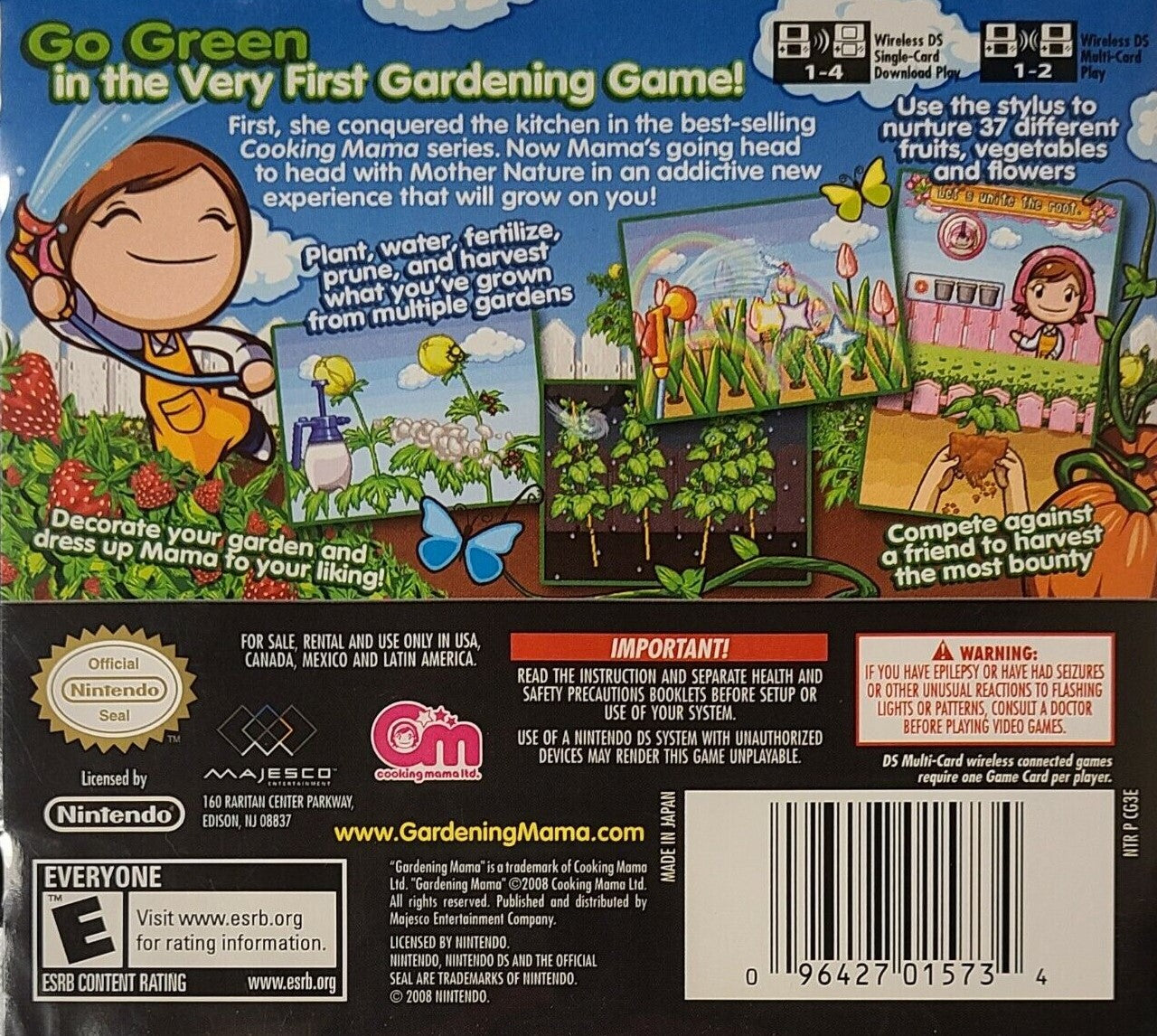 Pre-Owned Gardening Mama DS Video Game - Fun Gardening Simulation for Kids & Adults - Perfect for Family Game Nights & Educational Play