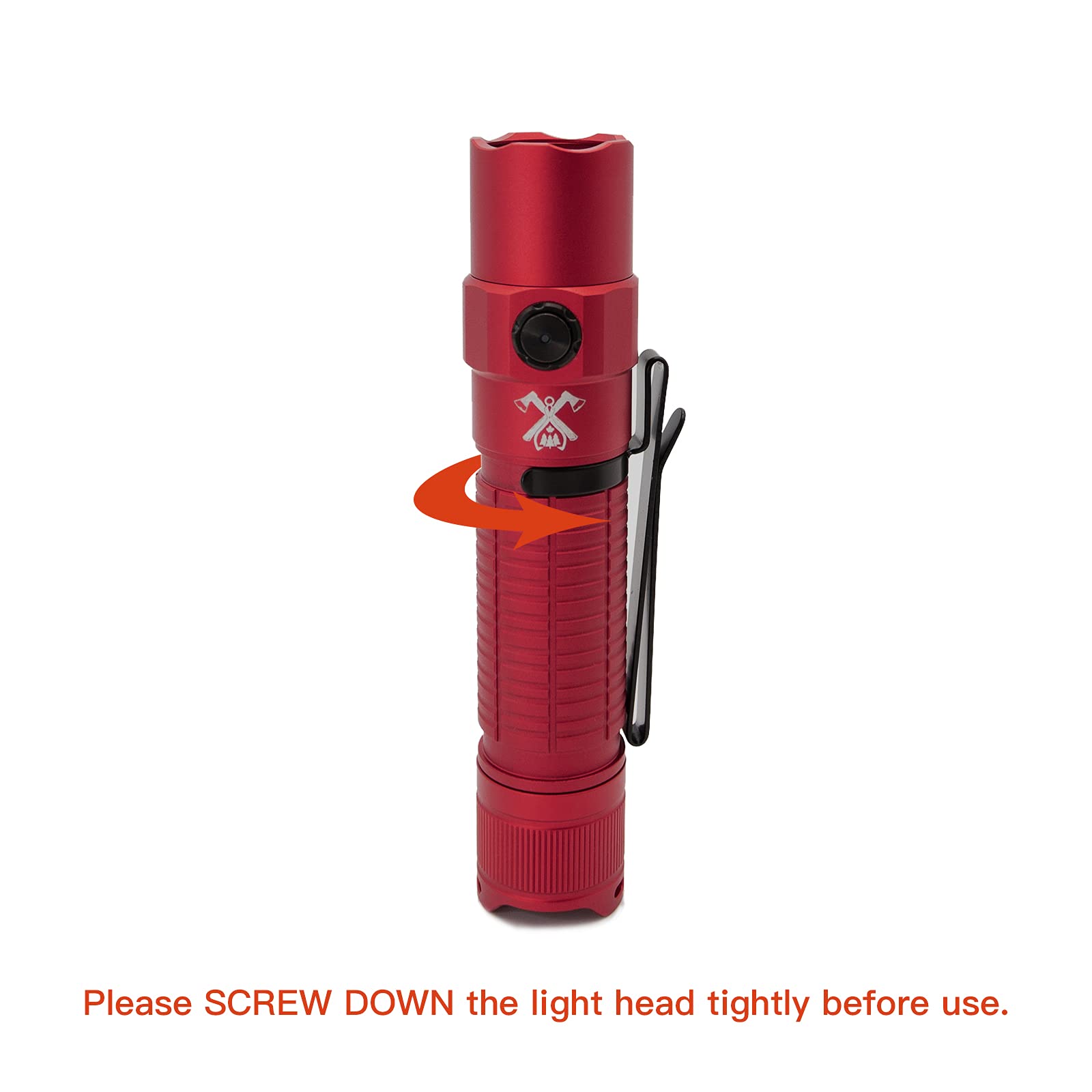 ThruNite TT20 USB-C Rechargeable Flashlight - 2526 Lumens High Output, 258m Beam Distance, Momentary Tail Switch for Hunting, Hiking & Self Defense | Perfect for Outdoor Adventures, Emergency Preparedness & Nighttime Security (Red CW)