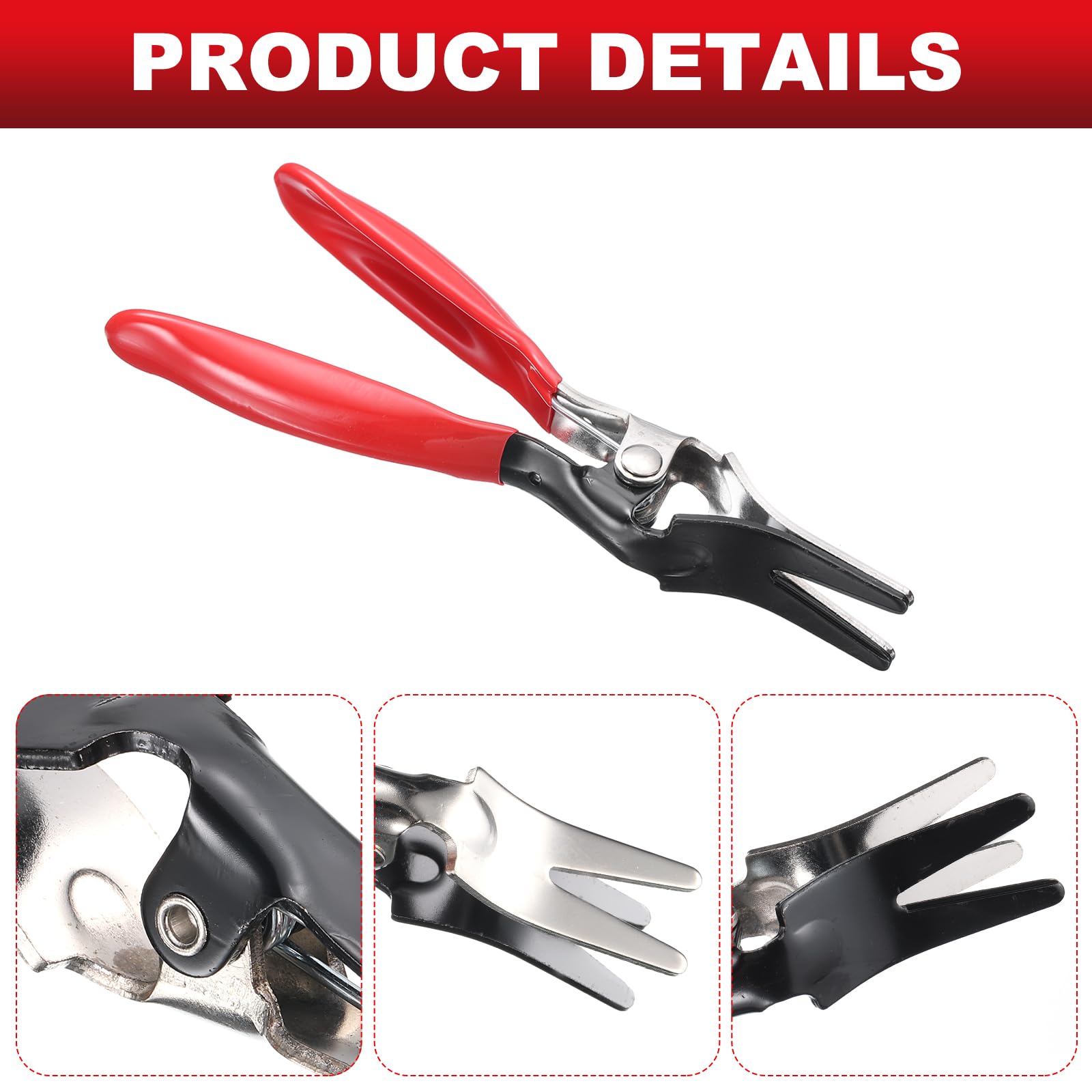 HARFINGTON Hose Clamp Pliers - Spring Clips Hose Remover Tool for Fuel, Coolant, Radiator & Heater Water Lines - Professional Automotive Repair Kit for Vehicle Maintenance (Ideal for Mechanics & DIY Car Enthusiasts)