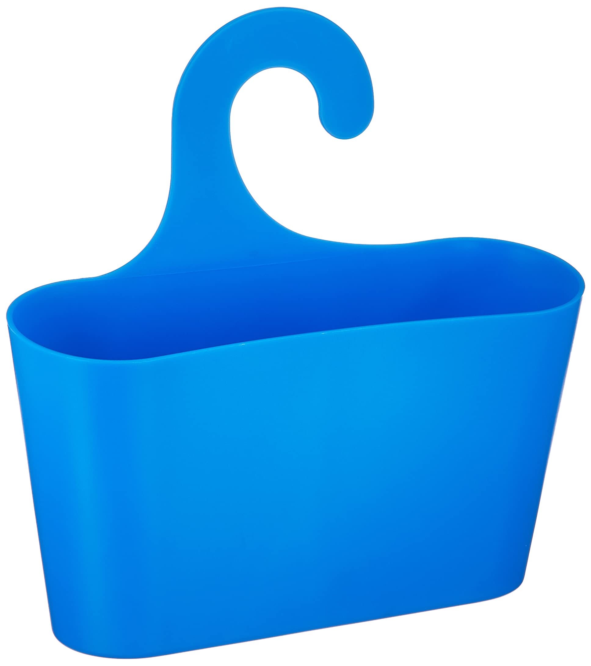 Stardis Shower Caddy with Hooks - Hanging Bathroom Organizer for Shampoo, Soap & Toiletries - Rustproof Blue Shower Shelf for Small Spaces - Perfect for Apartments, Dorms & RVs