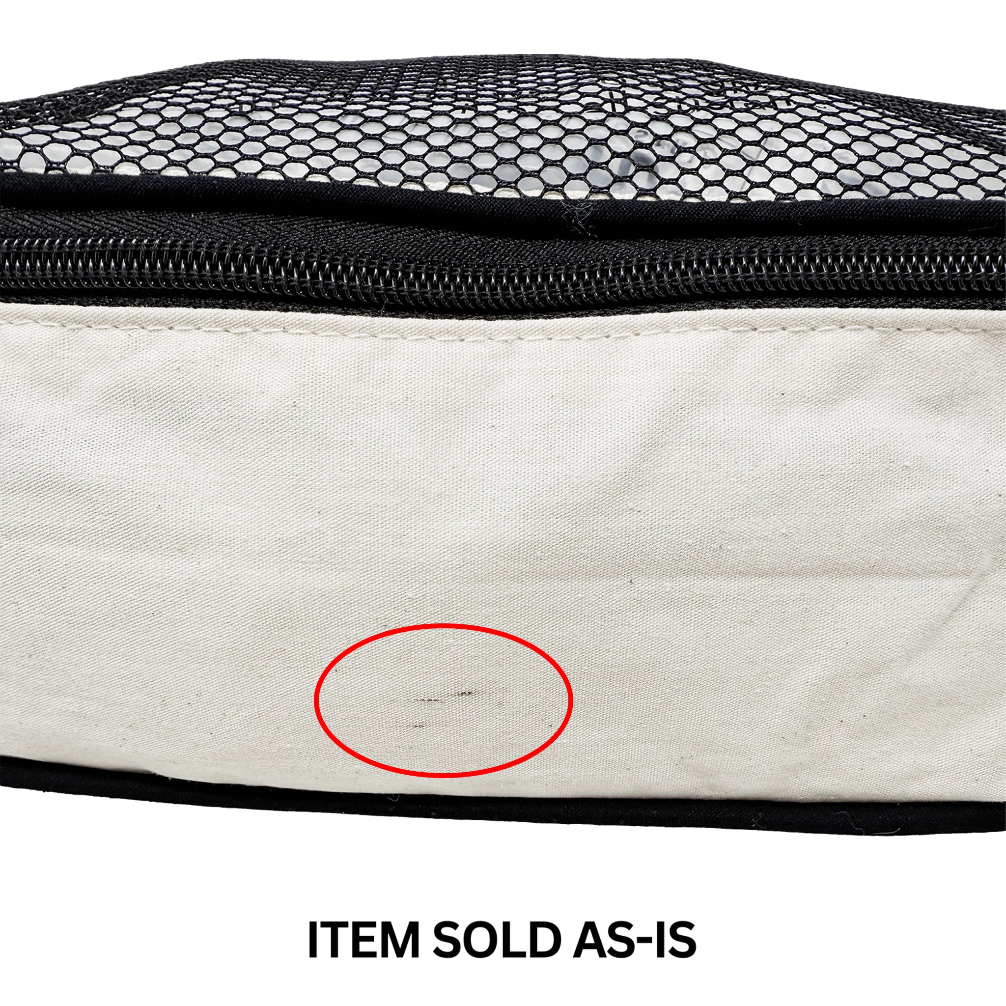 Premium Cotton Packing Cubes Set - Medium Size (Cream) | Travel Organizer for Luggage, Suitcase & Closet Storage | Perfect for Business Trips, Vacations & Home Organization
