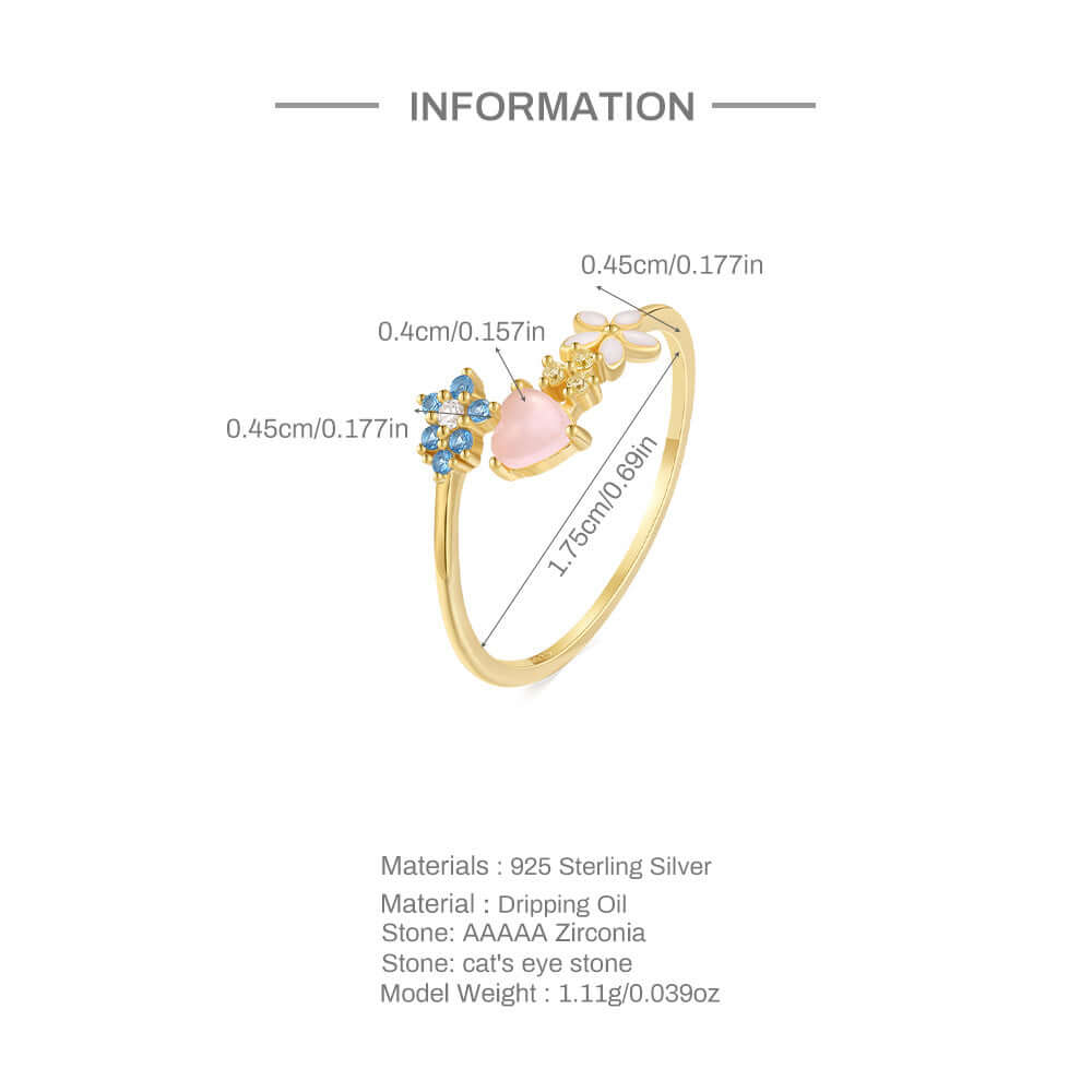 Love Heart Bow Stackable Ring | R515 | Elegant & Dainty Jewelry for Women | Perfect for Valentine's Day, Anniversary & Everyday Wear