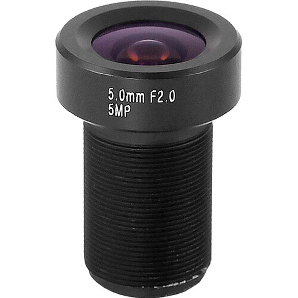 Marshall Electronics V-5500 Series 5MP 5mm f/2 M12 Mount Lens for CCTV, Security Cameras & Night Vision - 1/2