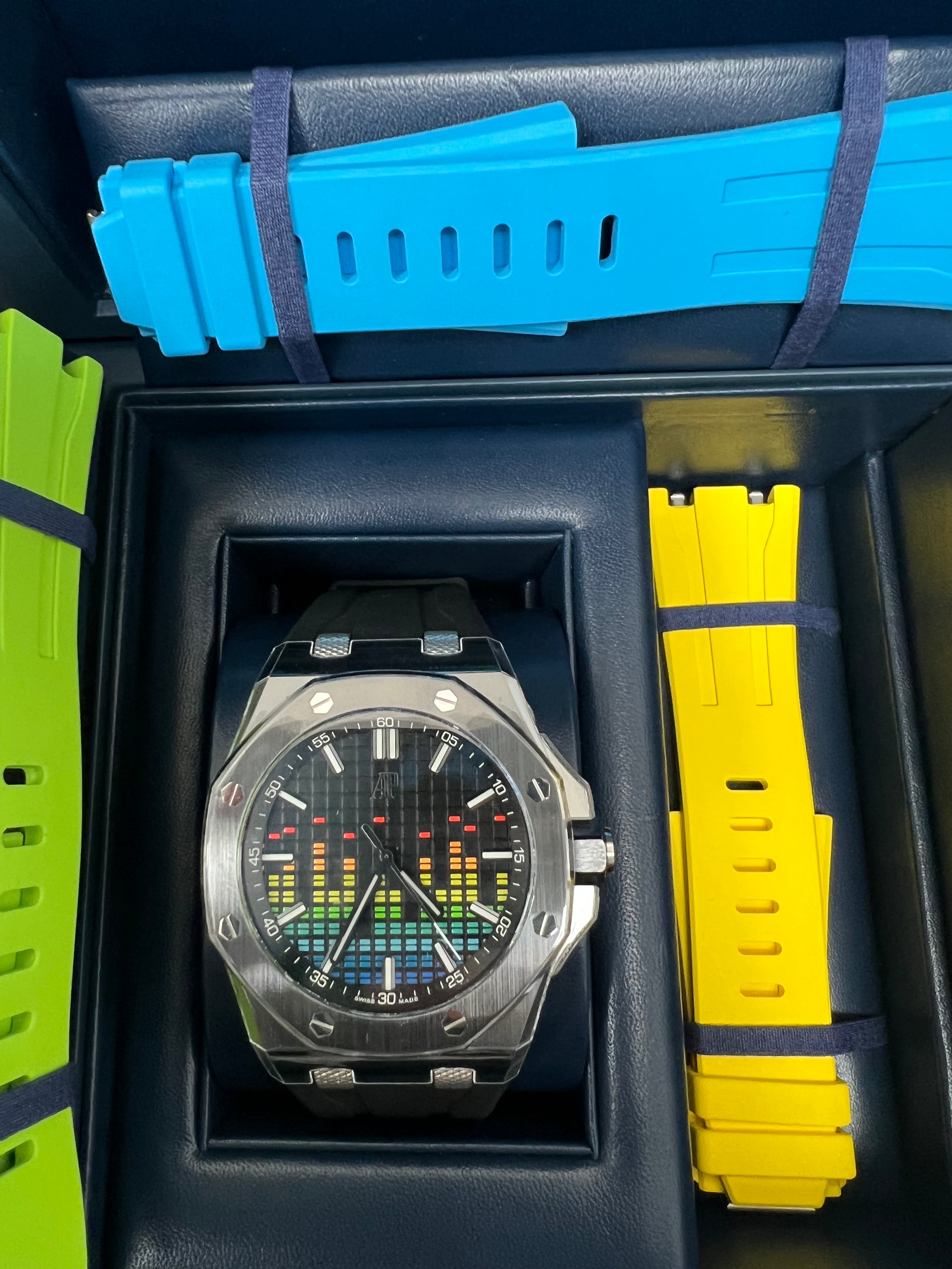 Audemars Piguet Royal Oak Offshore Selfwinding Music Edition Limited Watch - 15600CE.OO.A002CA.01 (Limited to 250 Pieces) | Luxury Swiss Automatic Men's Watch for Collectors & Special Occasions