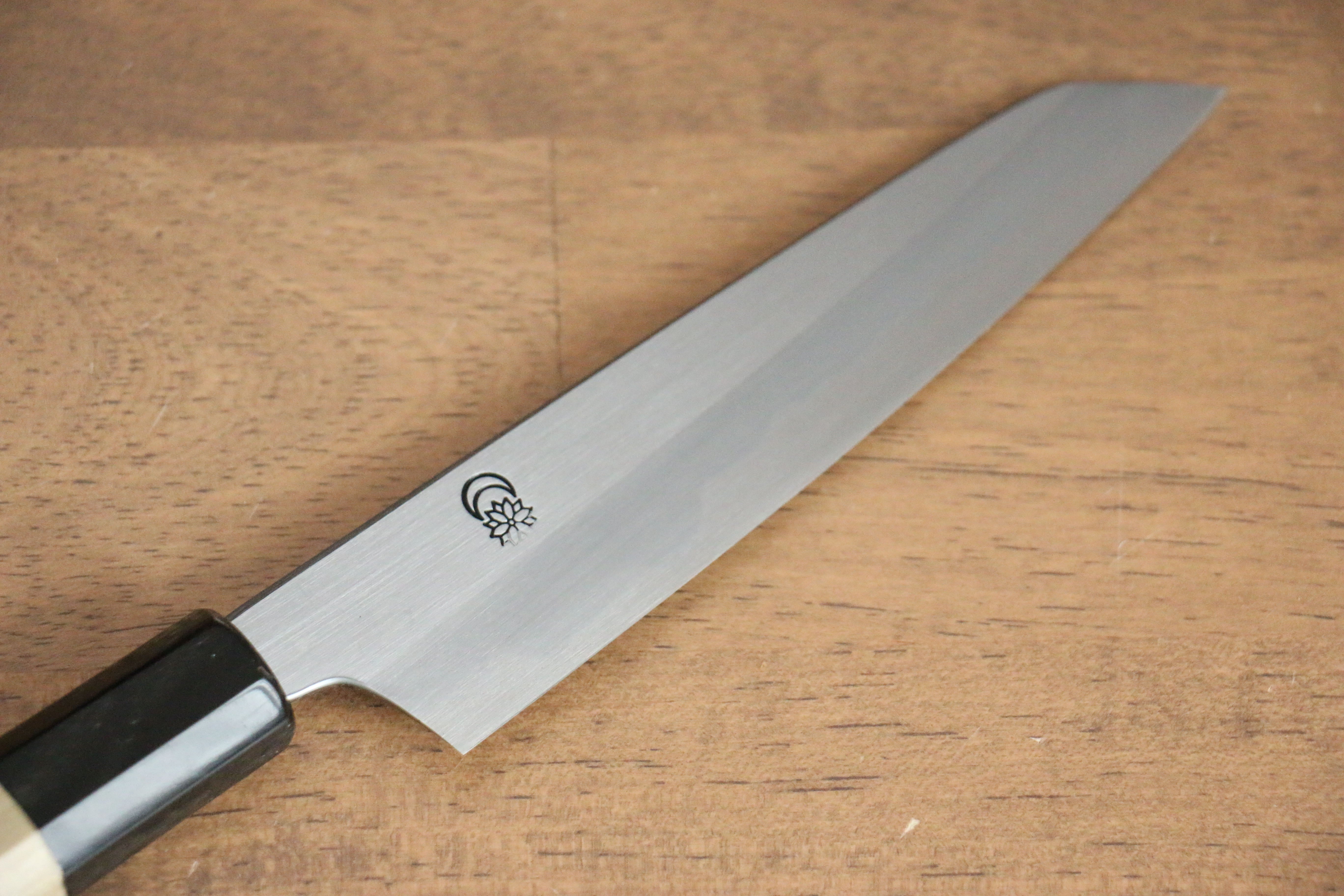 Premium Kikuzuki White Steel No.2 Kiritsuke Petty Knife 135mm - Japanese Utility Knife with Magnolia Wood Handle - Perfect for Sushi, Vegetables & Precision Cutting