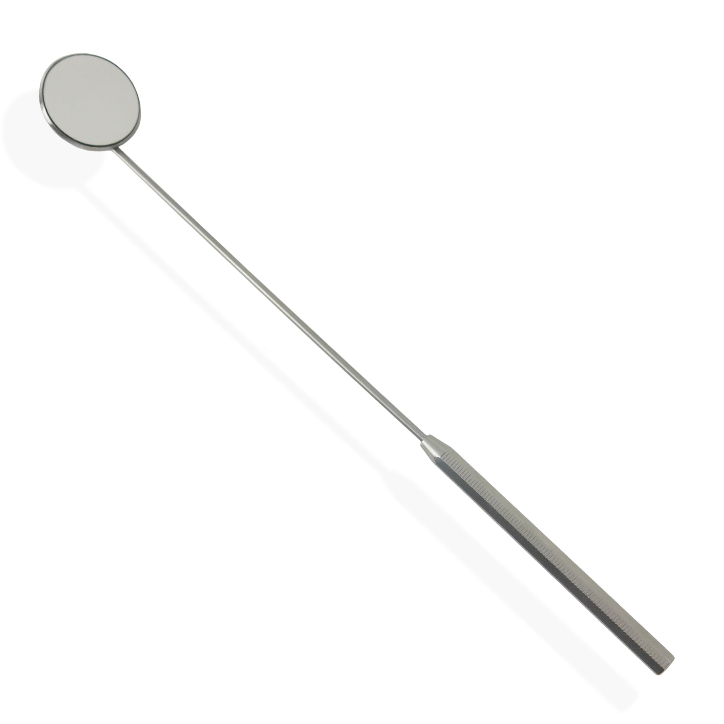 28mm Laryngeal Mouth Mirror with Handle - Small Inspection Mirror for ENT, HVAC, Automotive & Dental Use - Throat Exam, Tongue Depressor & Industrial Inspection Tool