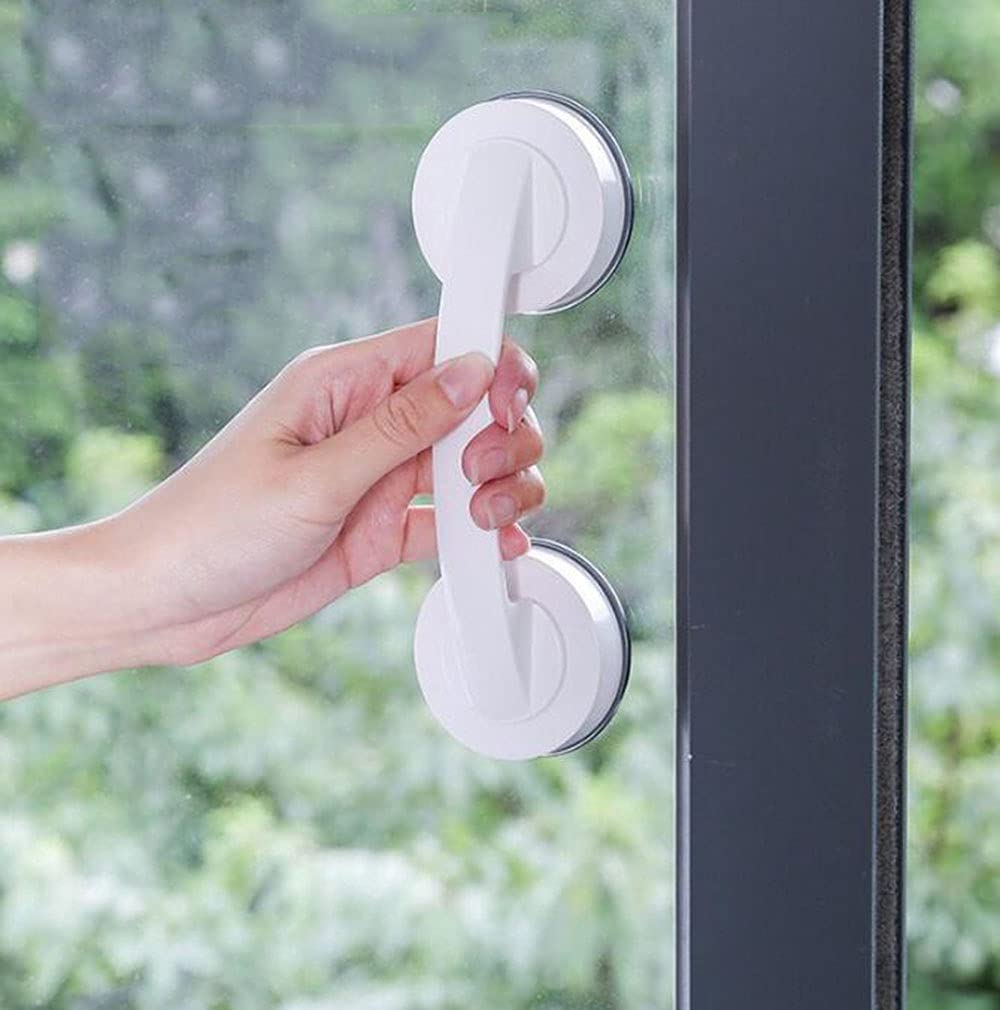 KAFENDA Large Sliding Glass Door Handle with Strong Suction Cups - Seamless White Travel Handle for Smooth Operation - Perfect for Hotels, Offices, and Home Use