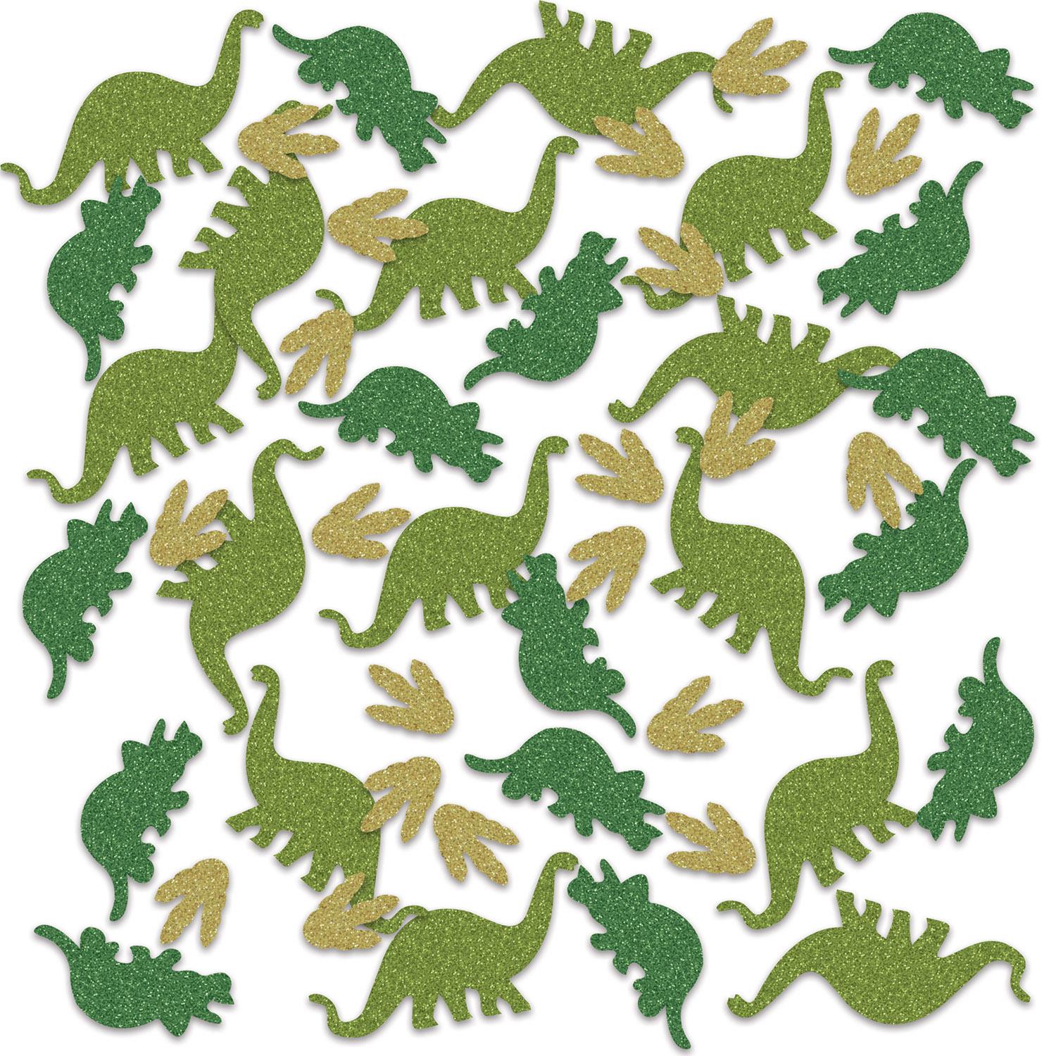 12 Pack Beistle Dinosaur Deluxe Party Sparkle Confetti (0.5 Oz/Pkg) - Colorful Dinosaur-Themed Glitter Confetti for Birthday Parties, Baby Showers & Festive Celebrations