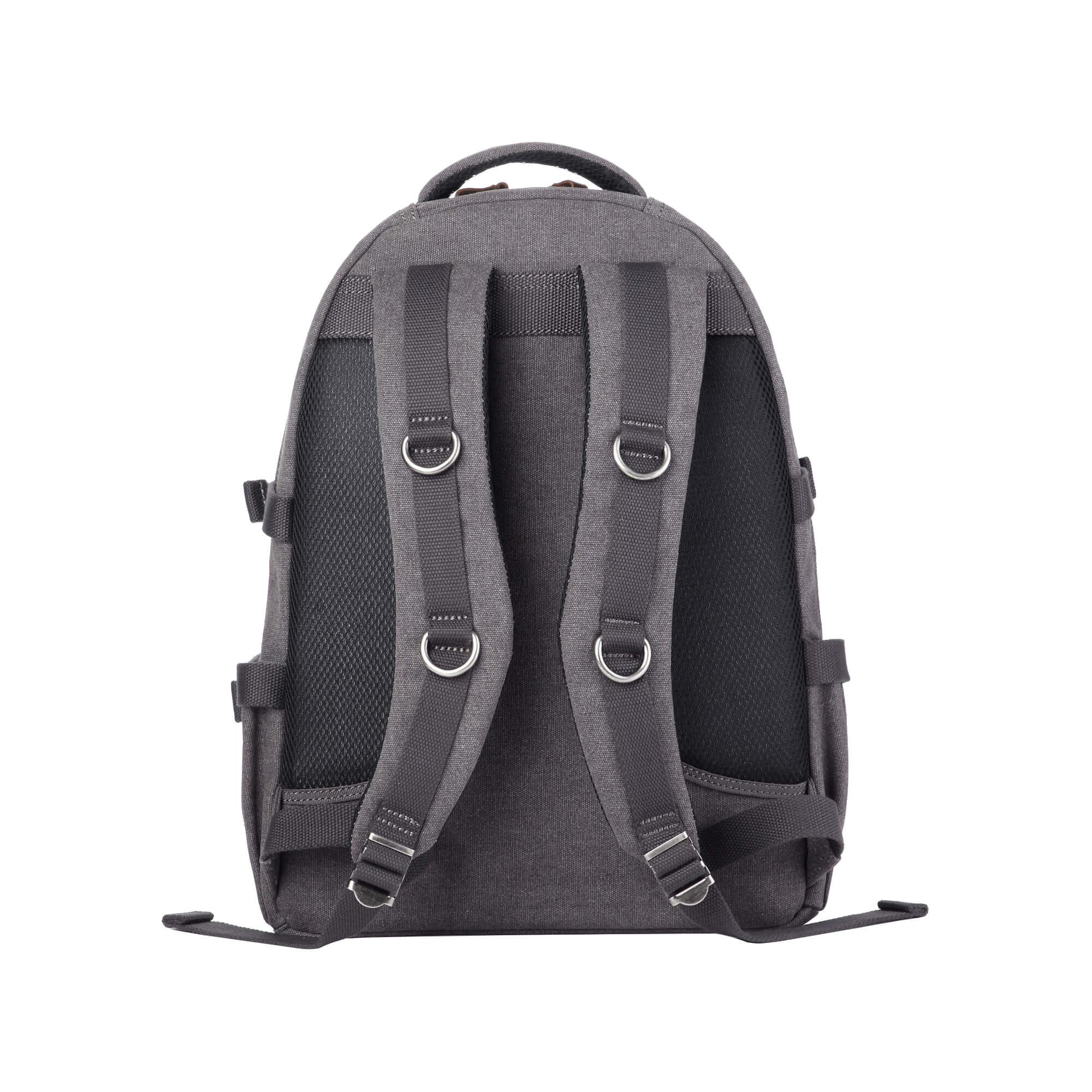 TRP0257 Troop London Classic Canvas Laptop Backpack - Large 15.6 Inch Waterproof Travel Backpack for Men & Women - Perfect for Work, School, College & Business Trips
