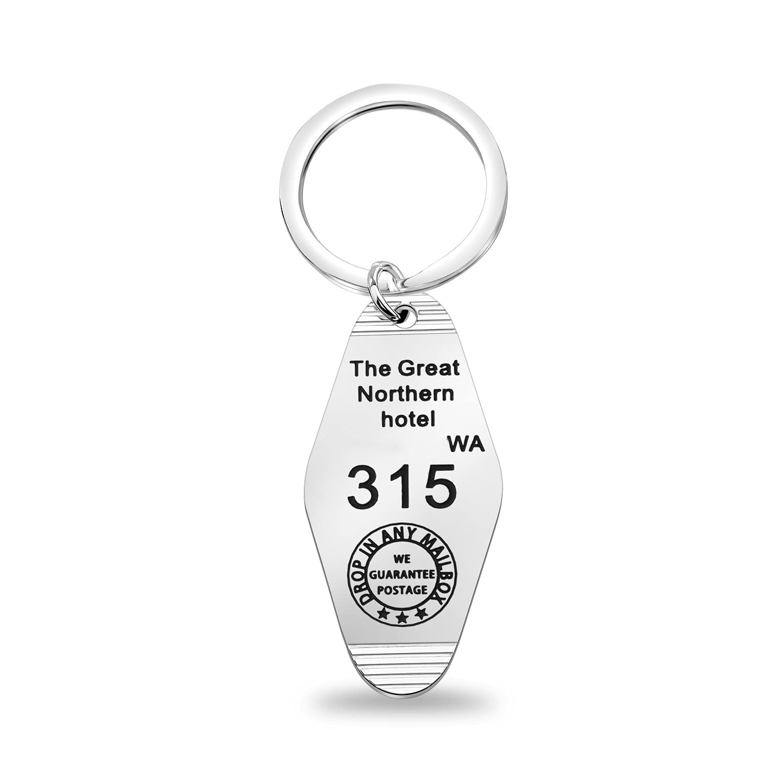 Vintage Motel Keychain - The Great Northern Hotel Inspired Jewelry Keychain for TV Show Fans & Collectors | Perfect Gift for Twin Peaks Series Lovers, Unique Souvenir for Travel & Home Decor
