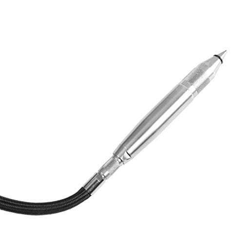 **Pneumatic Air Engraving Pen - Aluminum Alloy Engraving Tool for Hard Materials, Comfortable & Precise, Works with Compressed Air - Ideal for Metal, Wood & Glass Engraving**