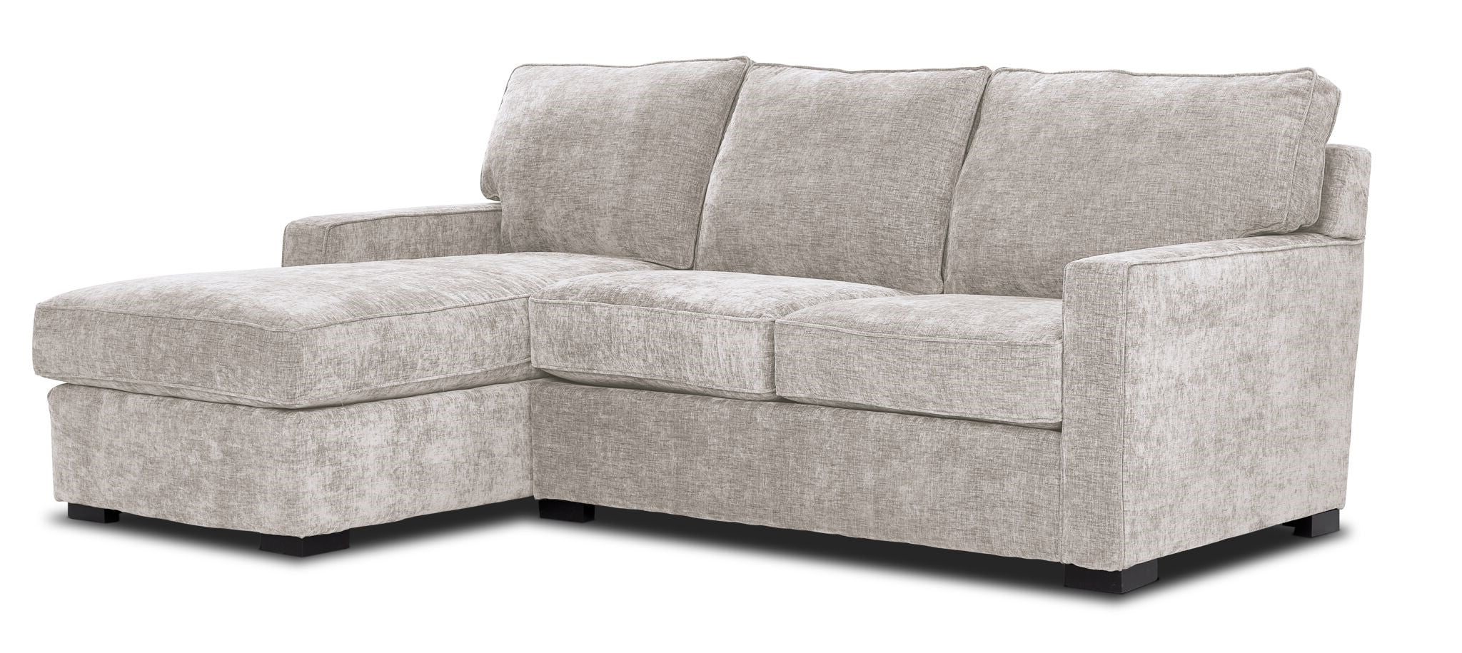 Charlotte 2-Piece Left Facing Chaise Sectional Sofa with Air Comfort Technology - Perfect for Living Room, Family Room & Small Space Furniture